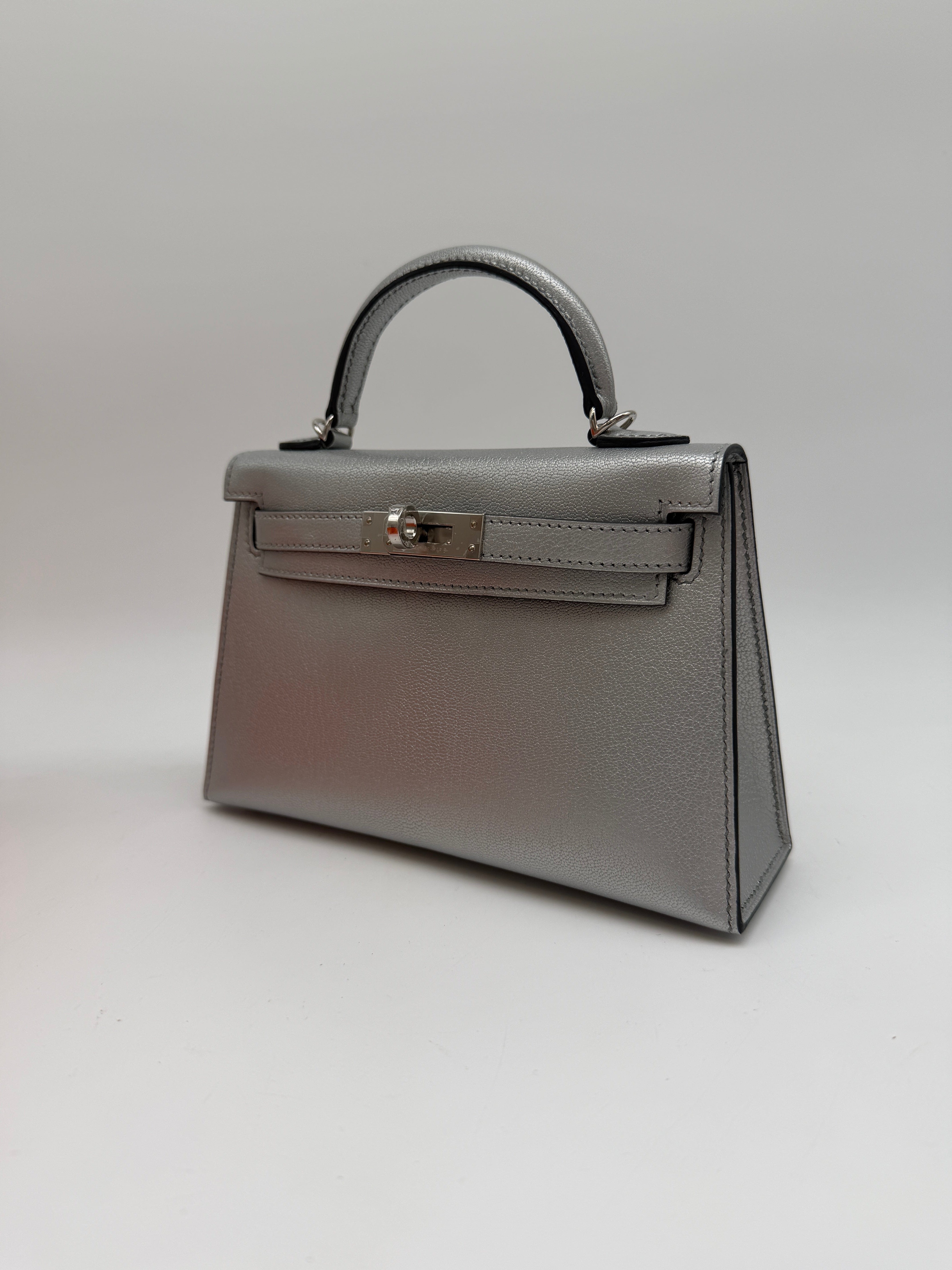 Hermès Hermès Mini Kelly Argentee Palladium Hardware
