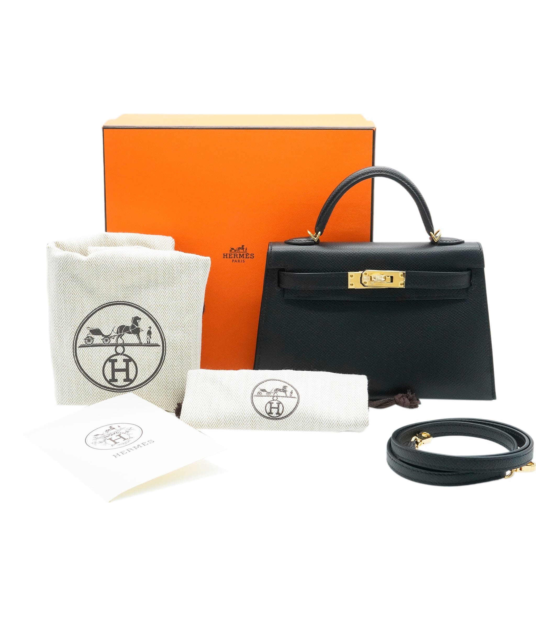 Hermès Hermès Mini Kelly Black With GHW ALC2398