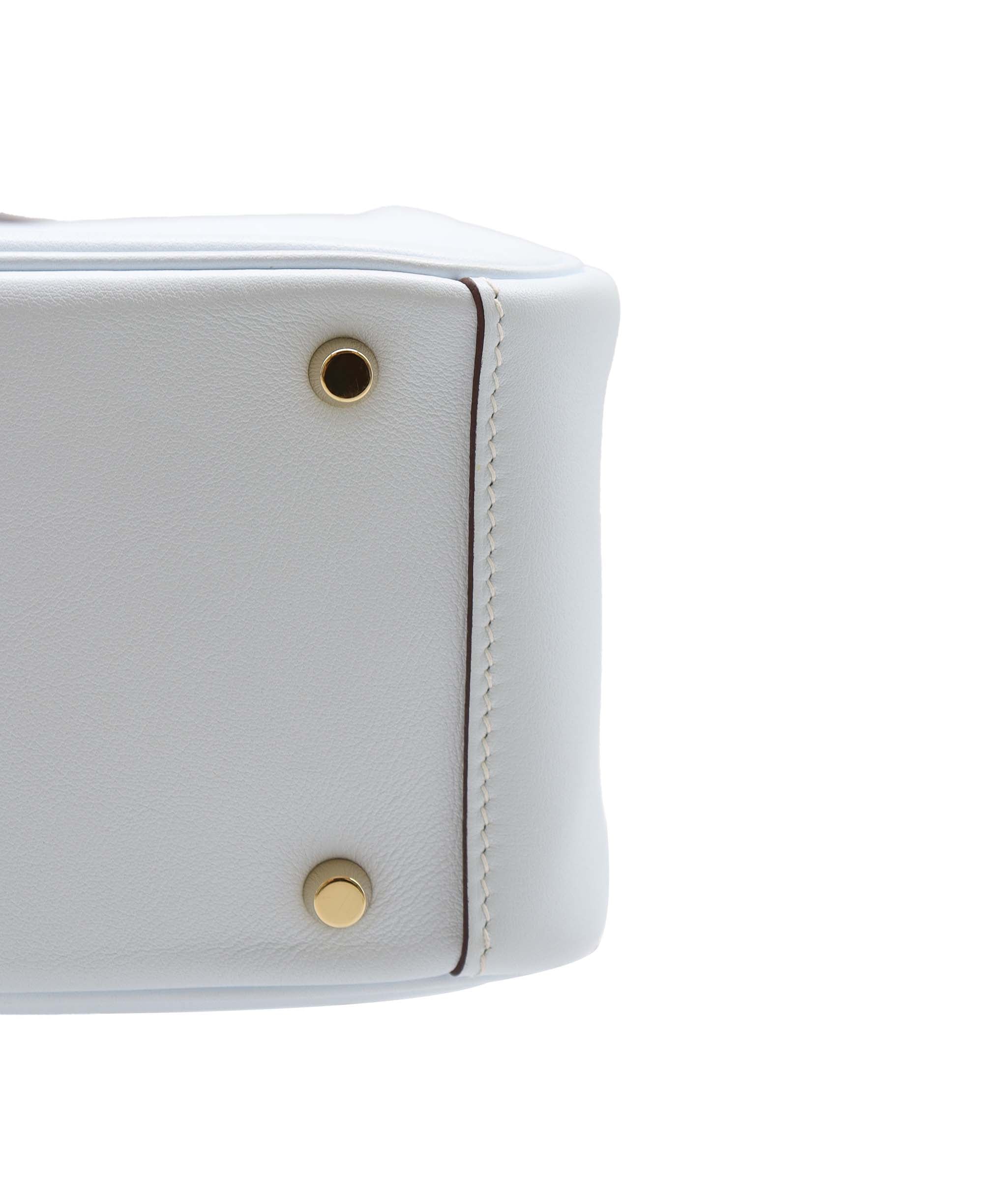 Hermès Hermes Mini Lindy Blue Brume Swift GHW #Z SKC1935