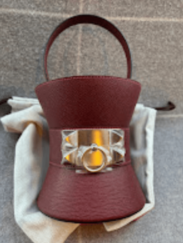 Hermes Hermes Mini medor Rouge H PHW K Epsom ALTC0730