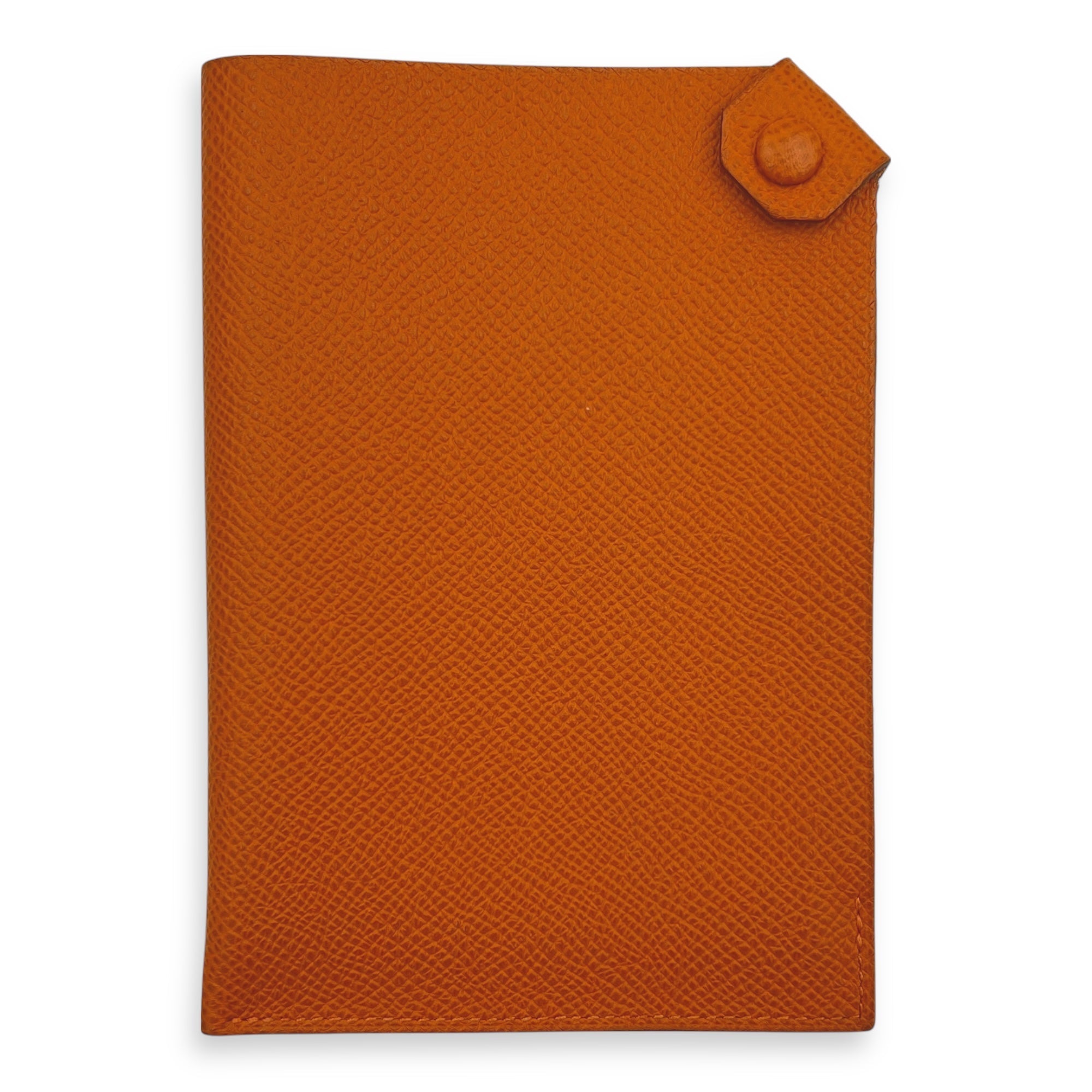 Hermès Hermès Passport Holder Orange Passport Holder in Epsom, Silver hardware C2509-008077VZ