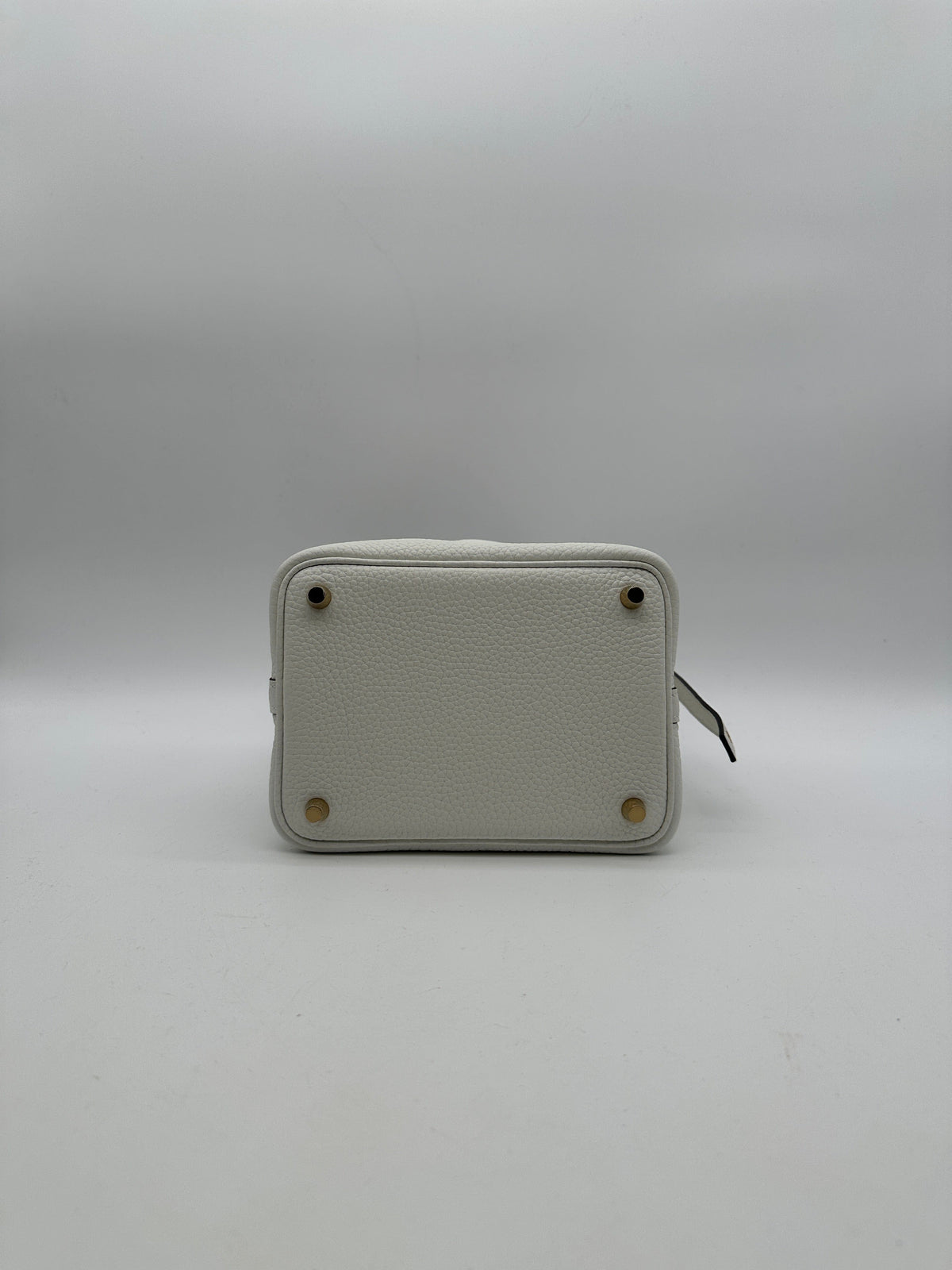 Hermès Hermès Picotin 18 New White Tourillion Clemence Gold Hardware
