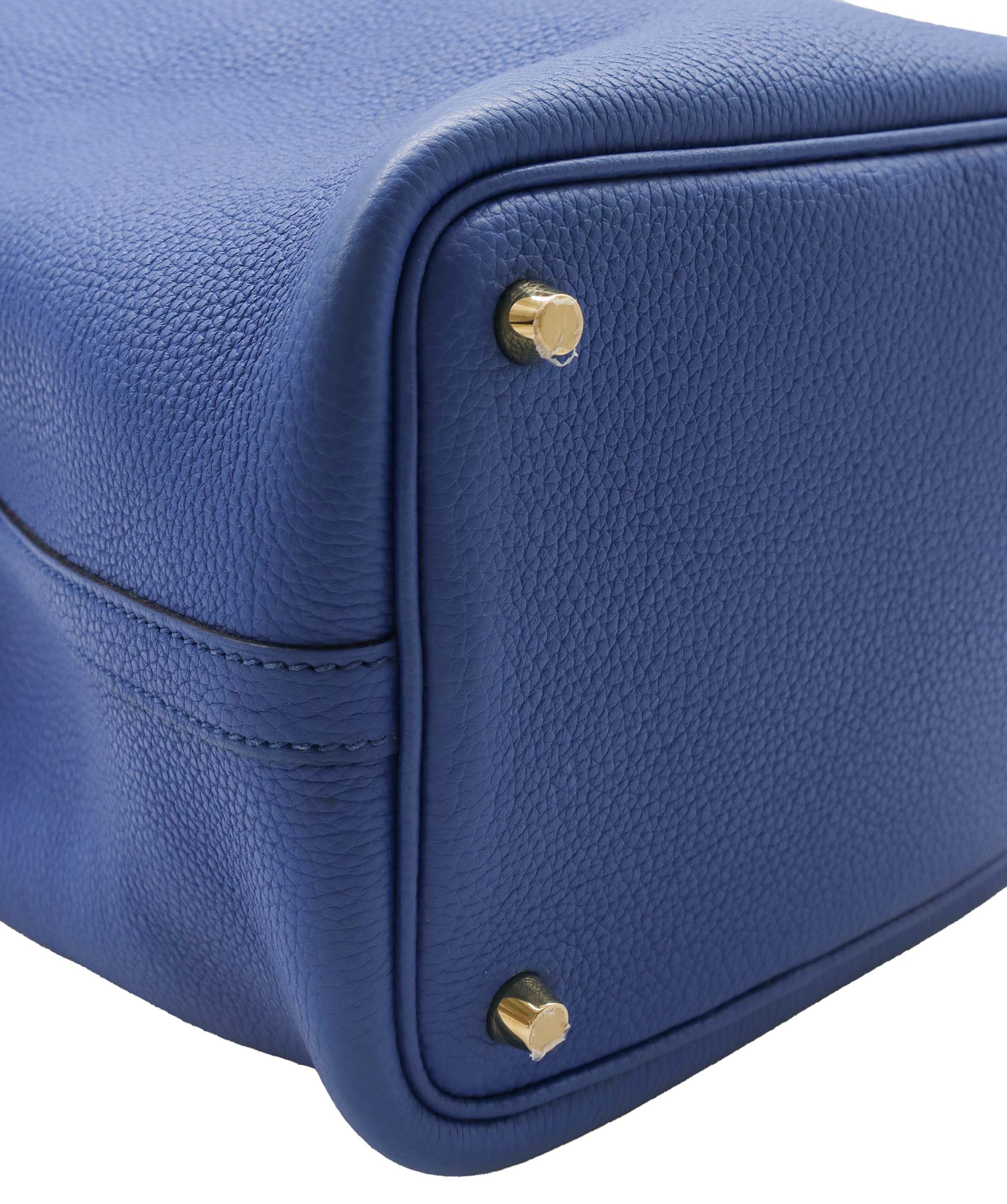 Hermès Hermes Picotin Lock 18 Blue France Clemence GHW #Z SKC1884