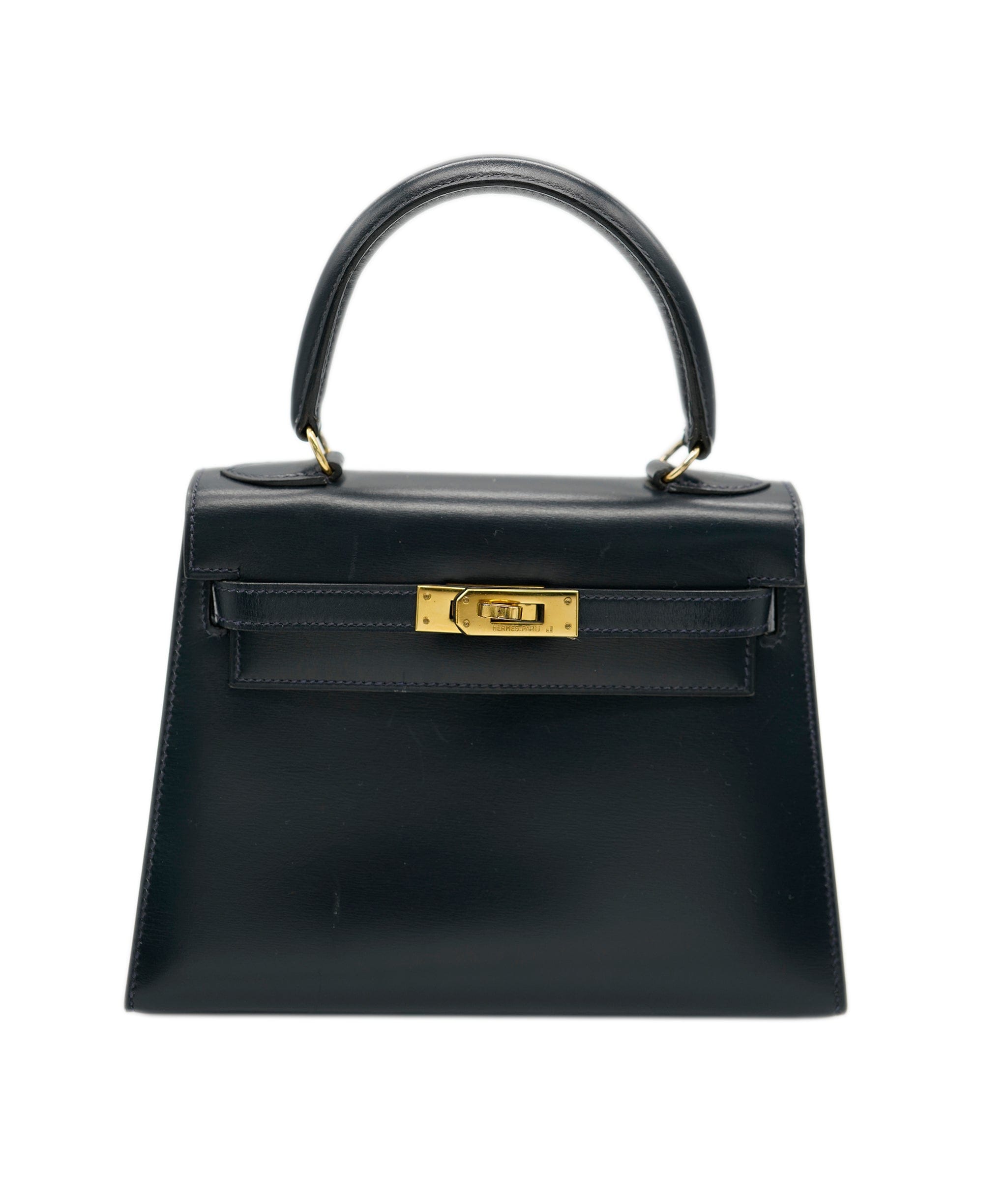 Hermes Birkin 35 Bag Black Rare Box Leather Palladium Hardware at