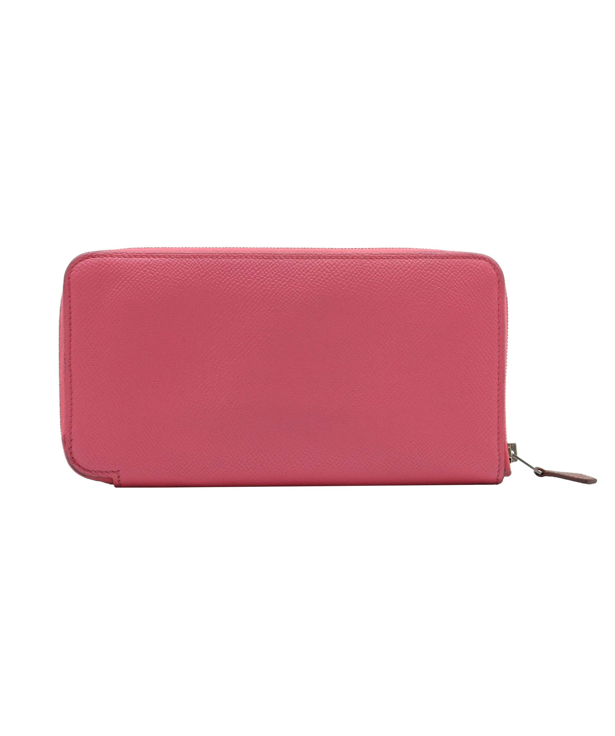 Hermès Hermes Silk-In Wallet Rose Azalea Epsom #T - Preloved SKC2054