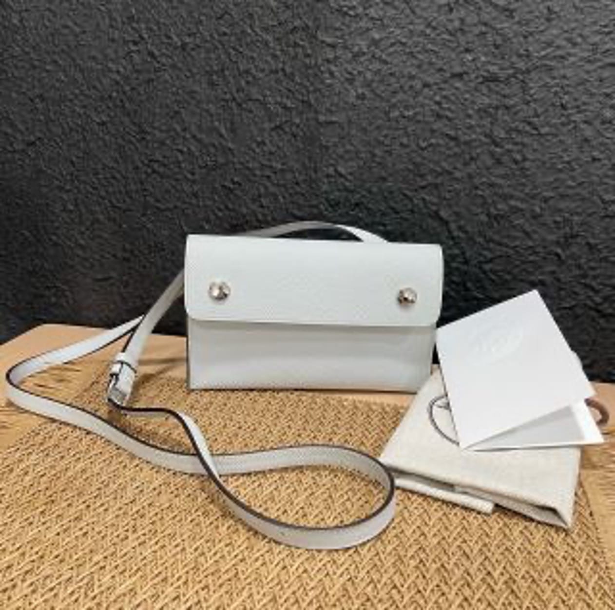 HERMES Hermes Snap wallet, Holy Grail Blue, engraved. US63638