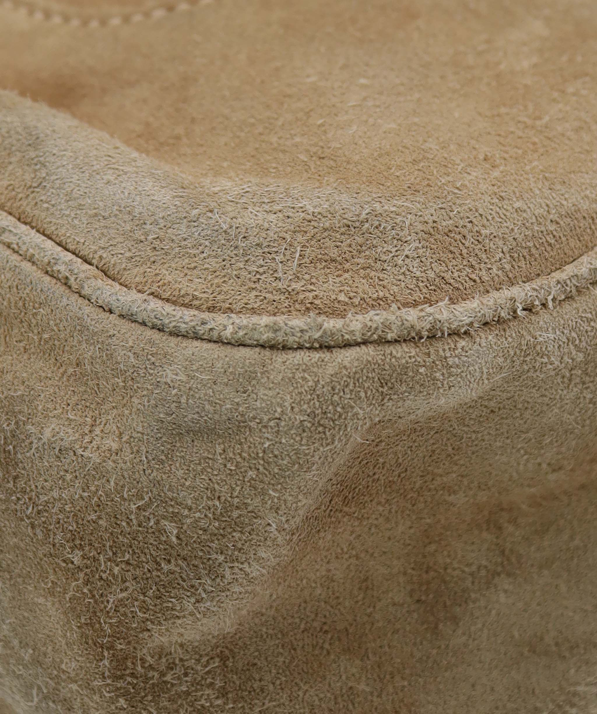 Hermes Hermes suede trim gold hardware beigesuede super rare AGC3561