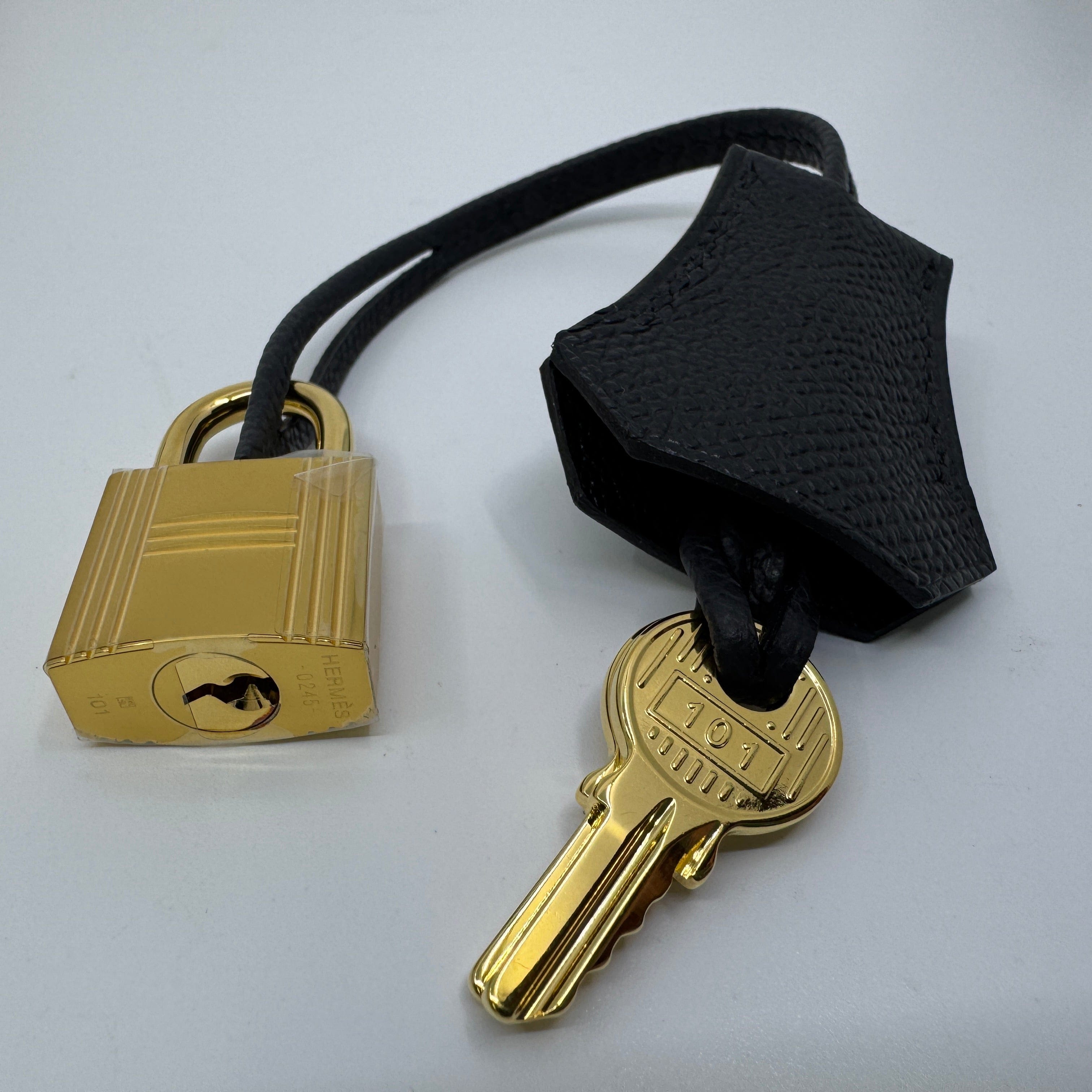 Hermès Kelly25 Black Epsom GHW K B-325910