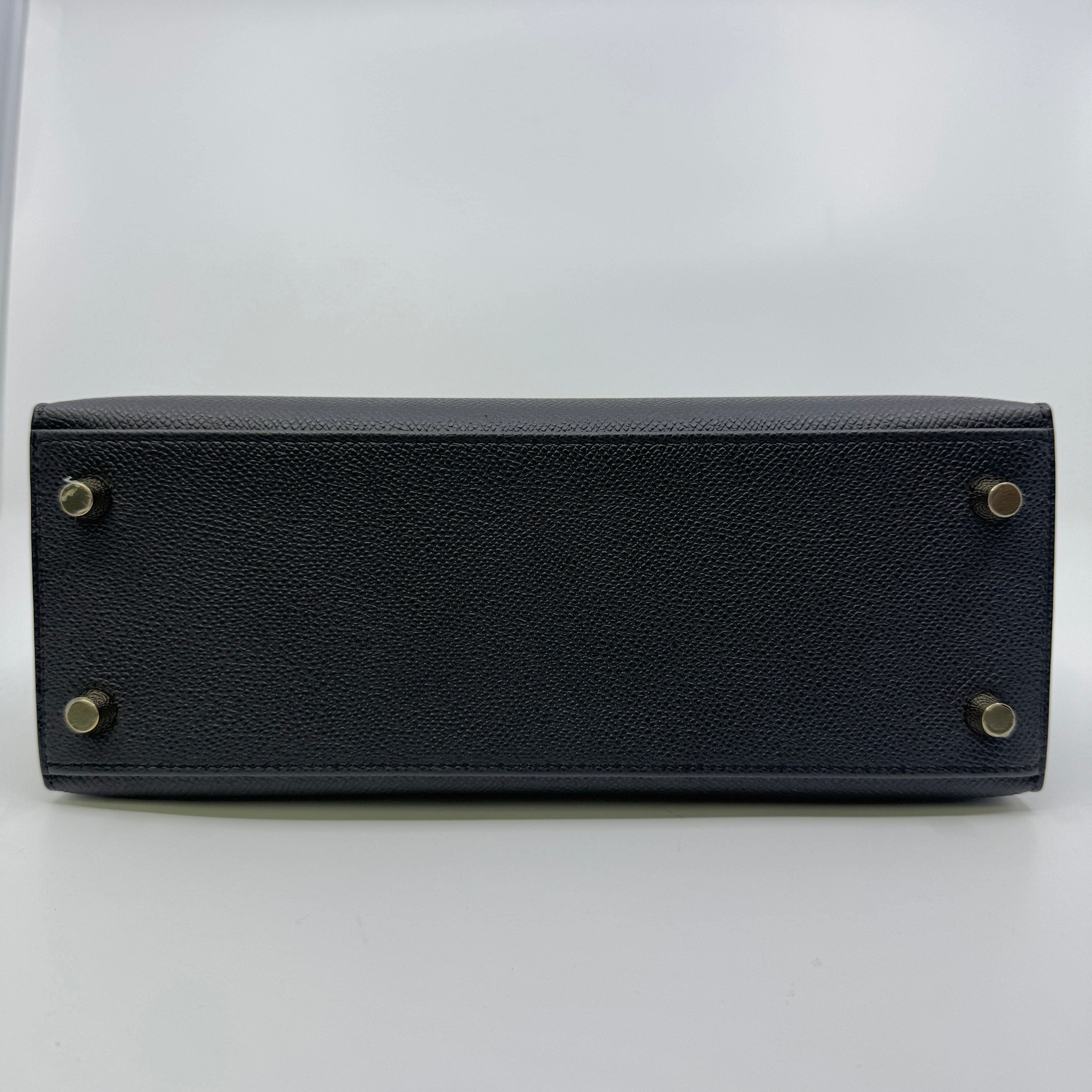 Hermès Kelly25 Black Epsom GHW K B-325910