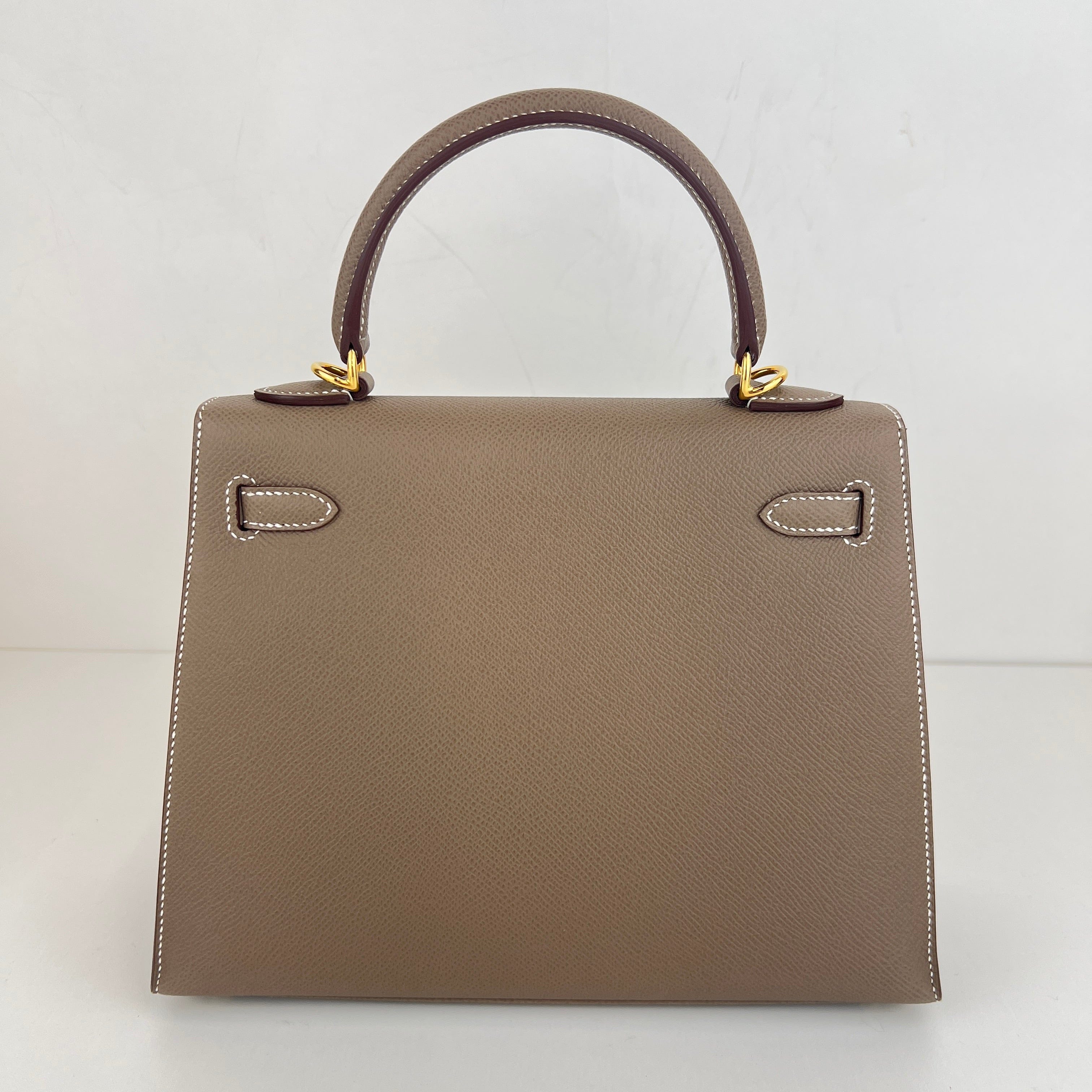 Hermès Kelly25 Etoupe Epsom GHW K B-334277