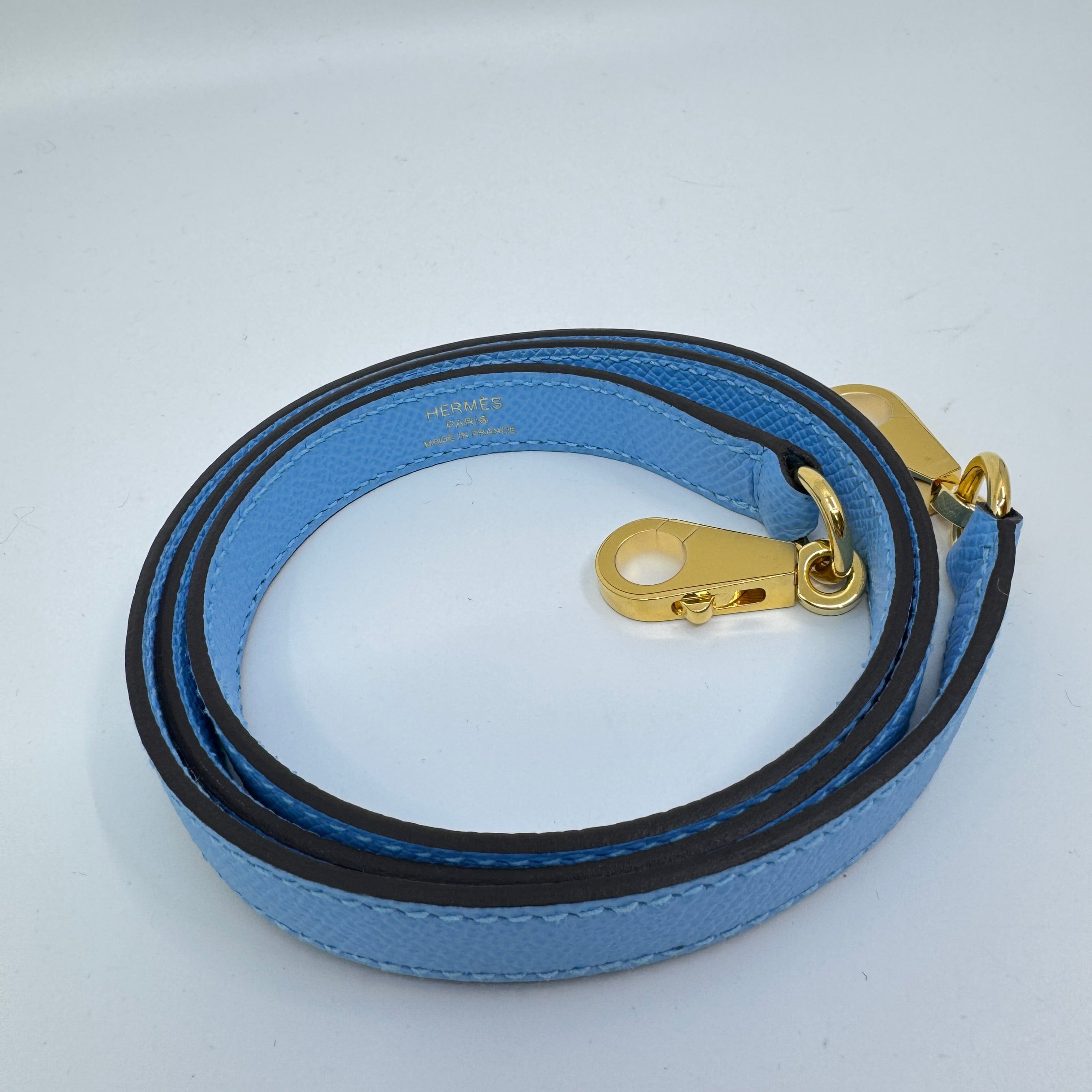 Hermès Kelly28 Celeste Epsom GHW U B-302658