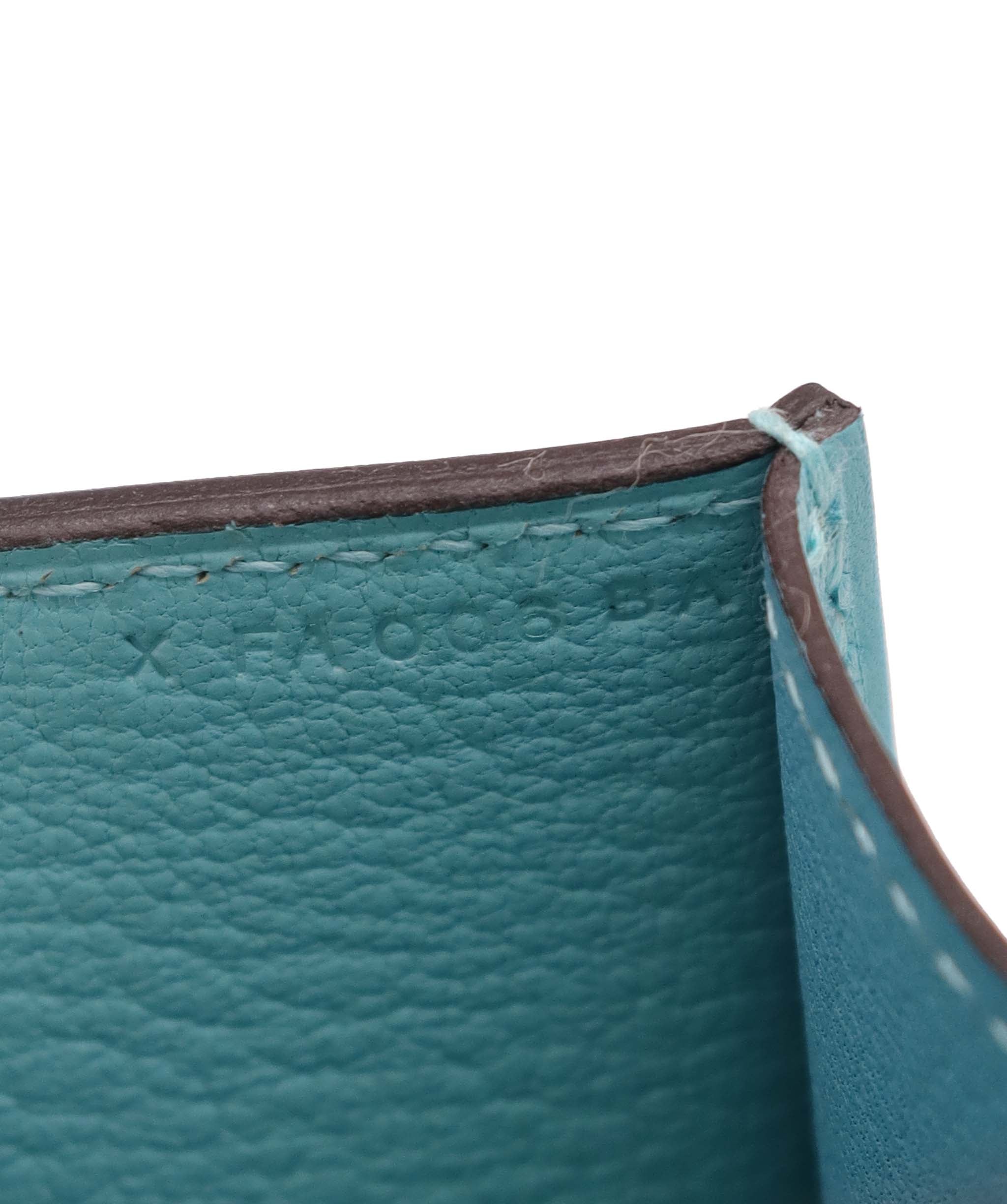 Hermès Medor Blue Atoll Box PHW Stamp X DXBS6083