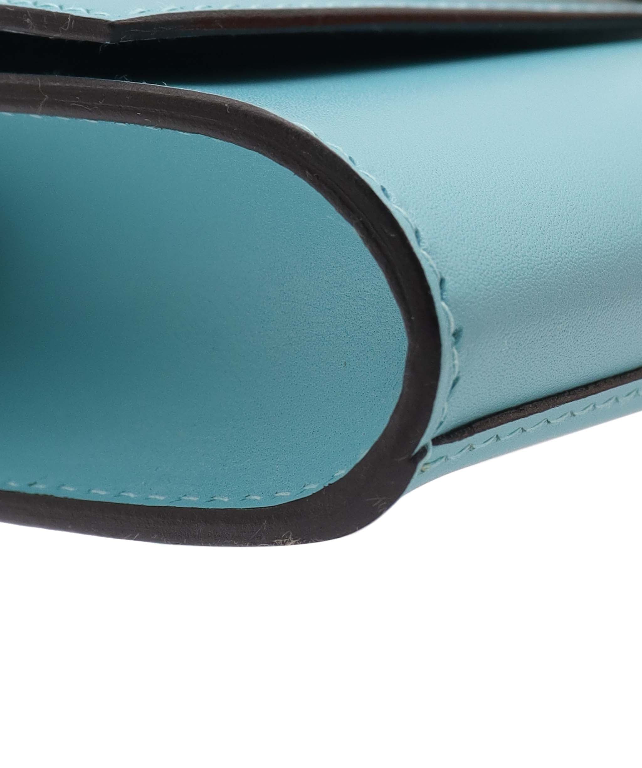 Hermès Medor Blue Atoll Box PHW Stamp X DXBS6083