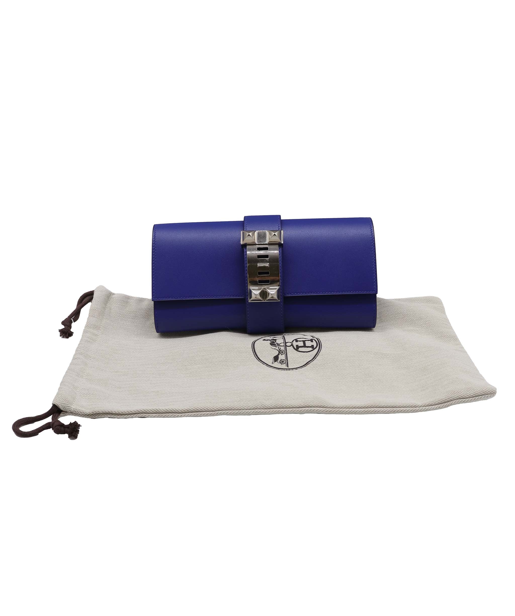 Hermès Medor Blue Electric PHW Stamp C DXBS6086