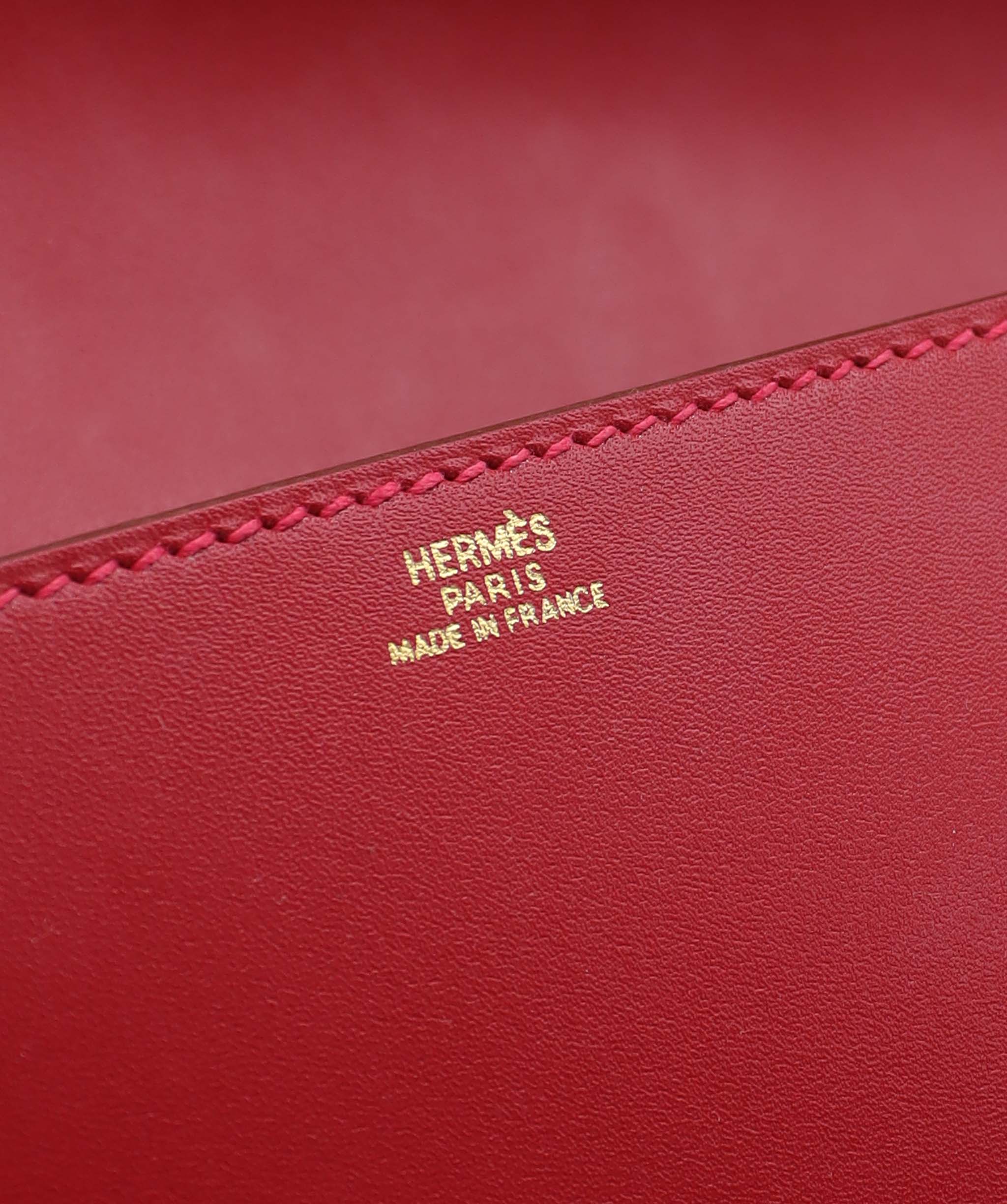 Hermès Medor Clutch Rouge Vif Swift GHW DXBS6180