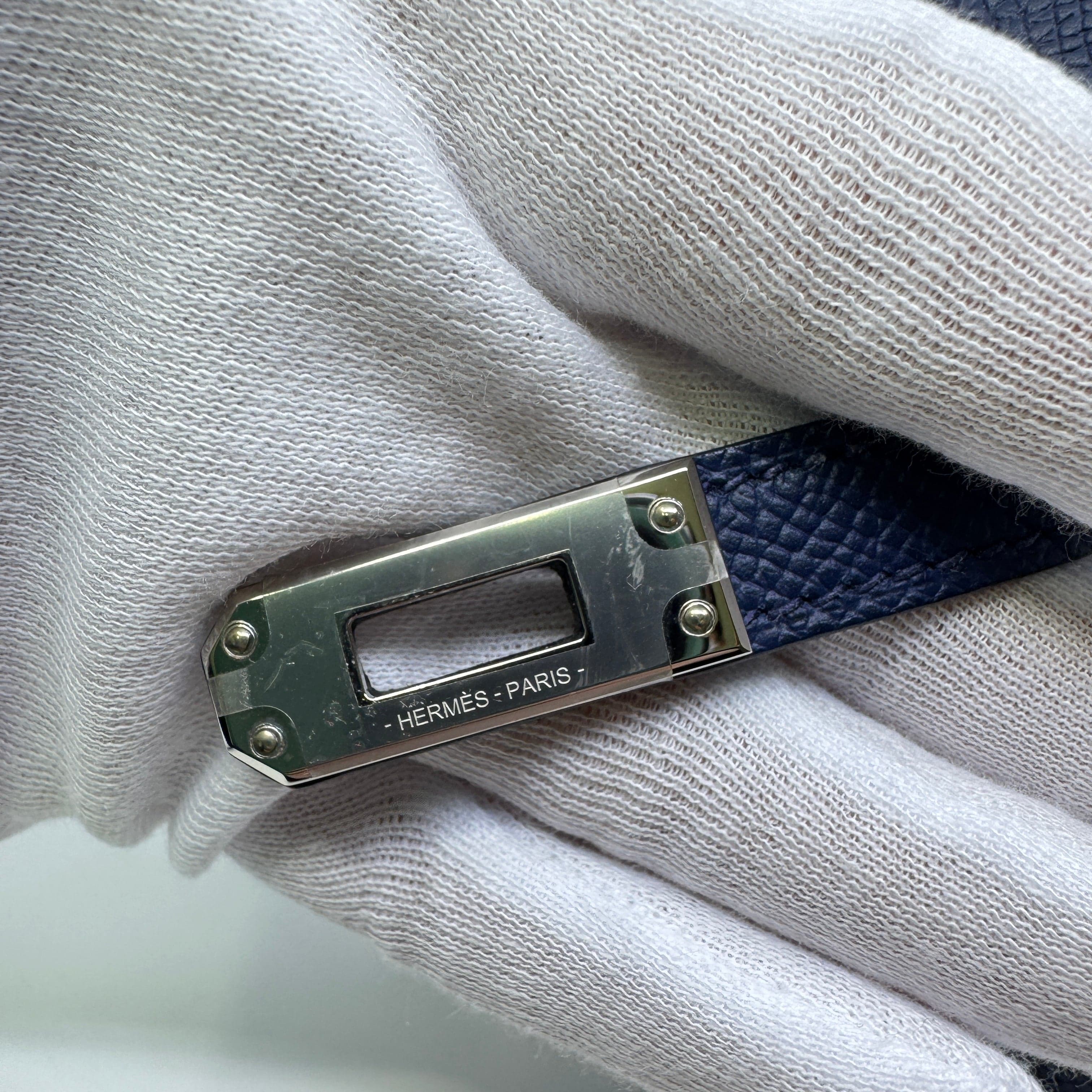 Hermès Mini kelly Blue navy Epsom PHW W B-317006