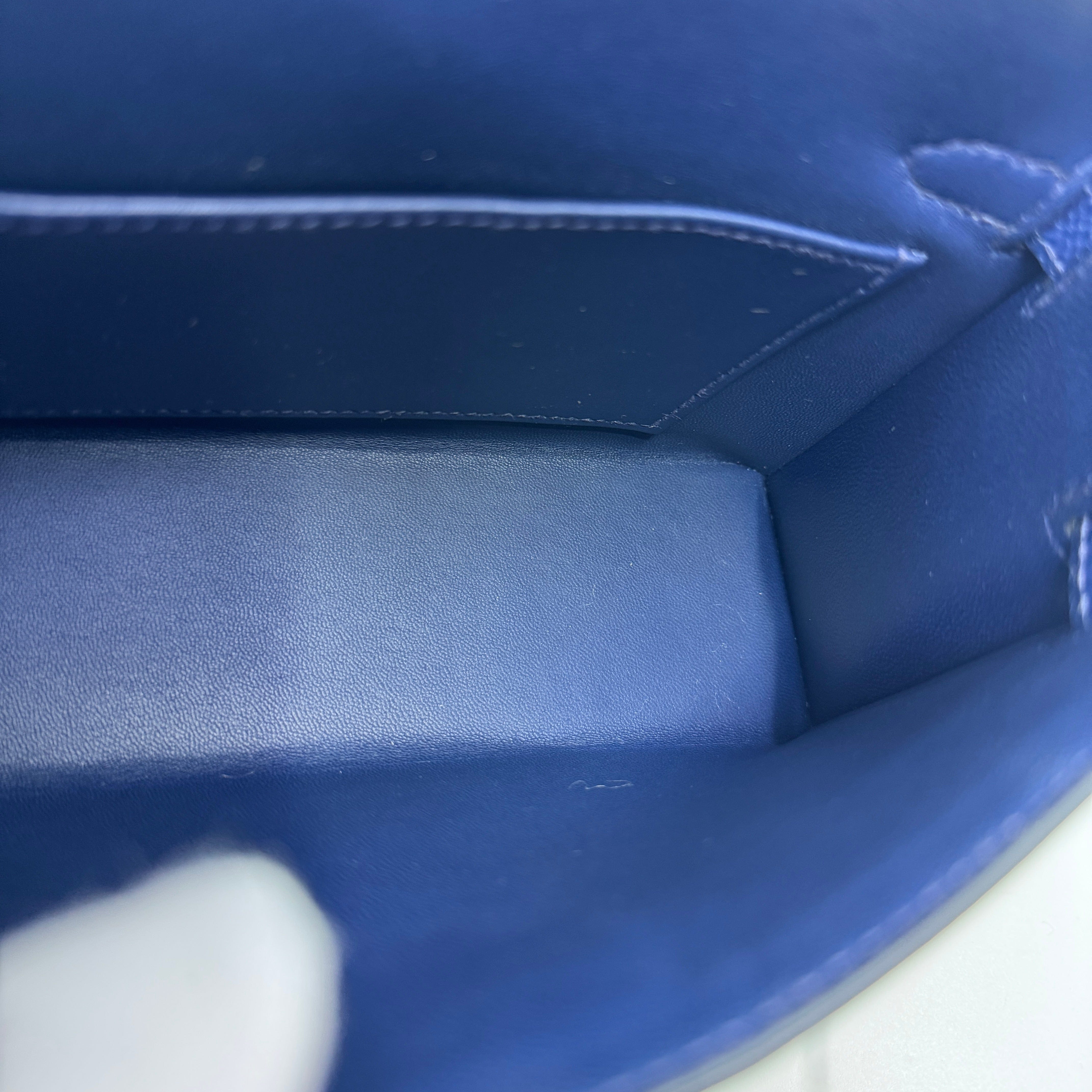 Hermès Mini kelly Blue navy Epsom PHW W B-317006