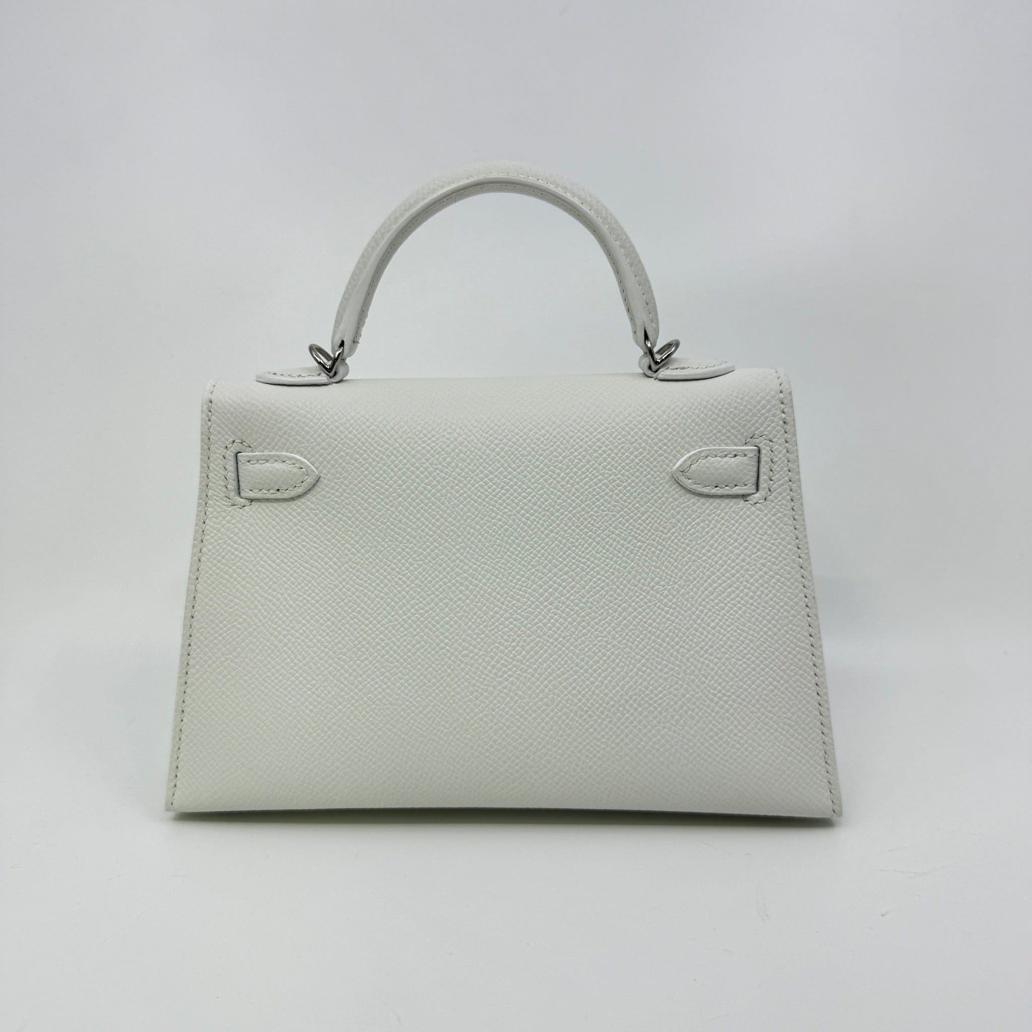 Hermès Mini kelly New white Epsom PHW K B-332753
