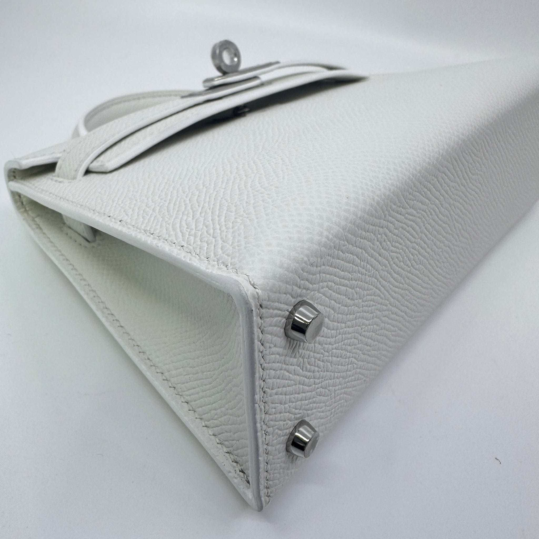 Hermès Mini kelly New white Epsom PHW K B-332753