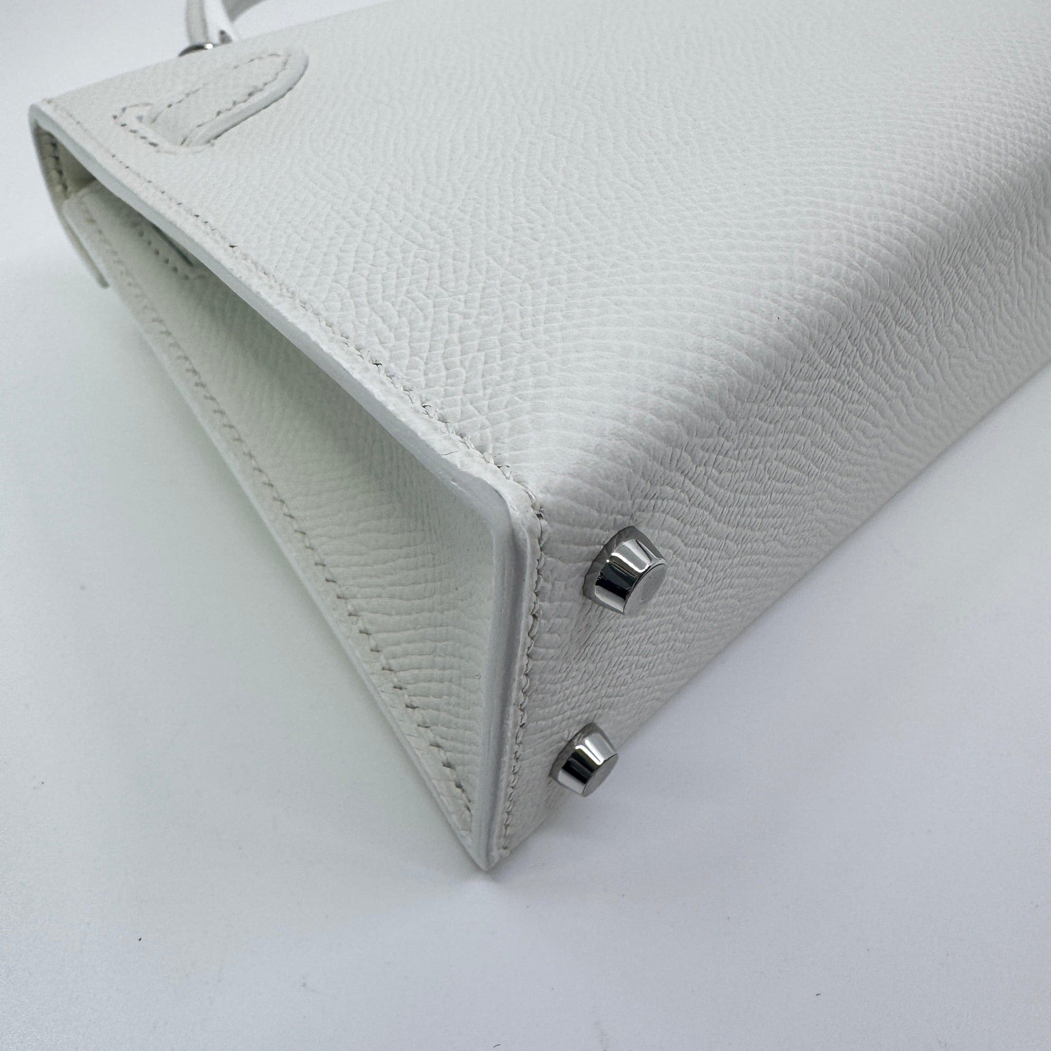 Hermès Mini kelly New white Epsom PHW K B-332753