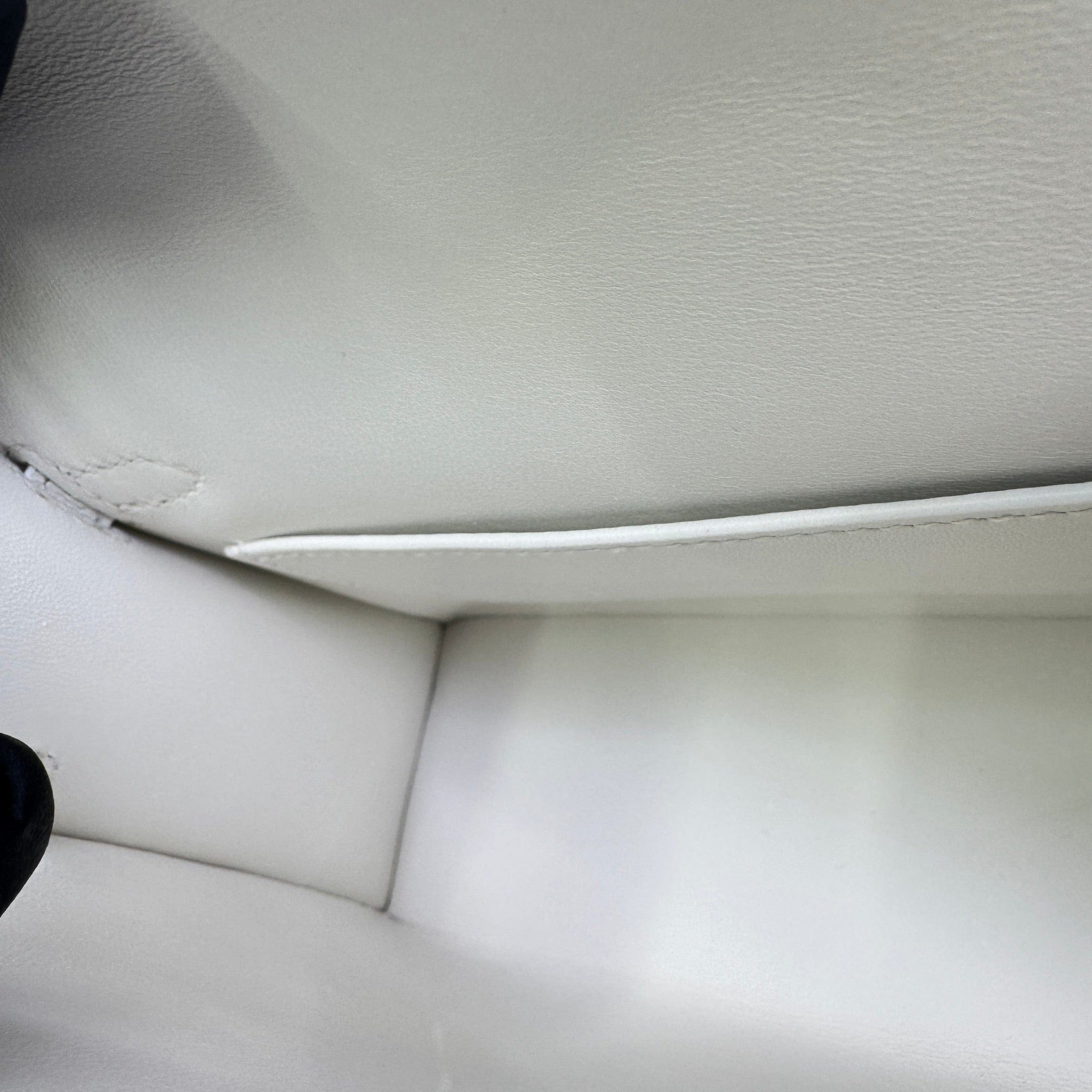 Hermès Mini kelly New white Epsom PHW K B-332753