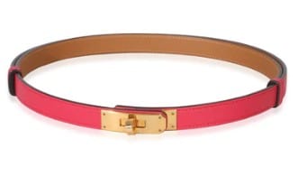 Hermes Hermes Dark Pink Kelly Belt with RHW - New in Box