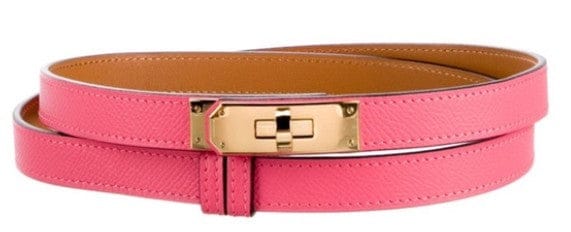 Hermes Hermes Pink Kelly Belt with GHW - New in Box
