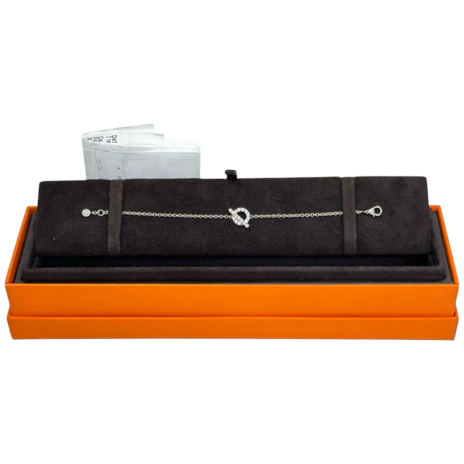 Hermes Hermes Diamond White Gold Finesse Bracelet
