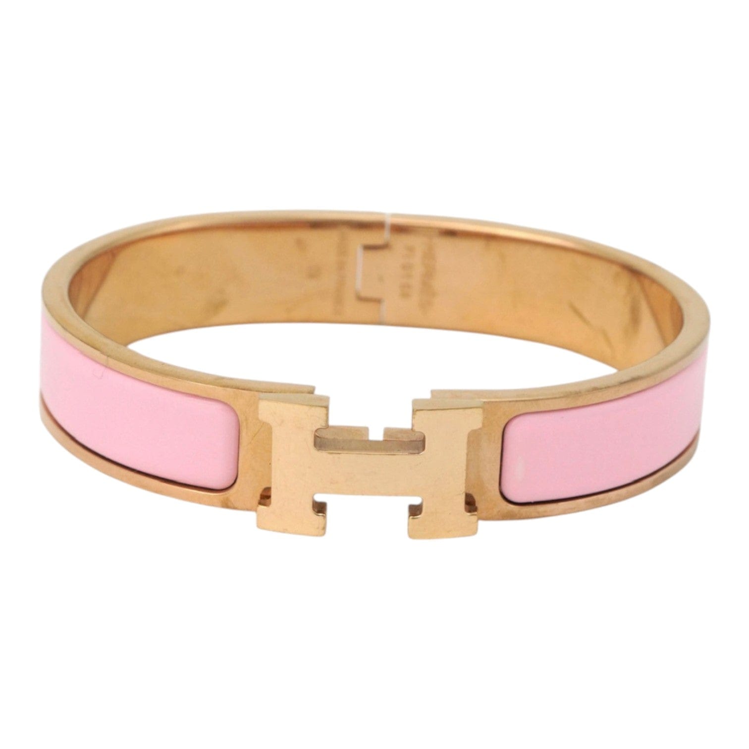 Hermes Hermes Pink H Clic Bracelet