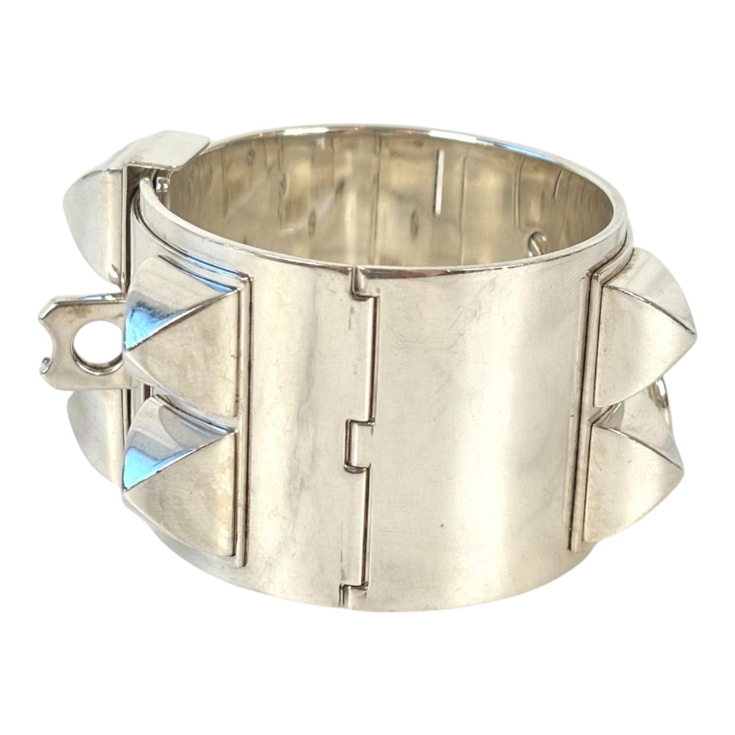Hermes Hermes Silver CDC Bracelet LG in Sterling Silver