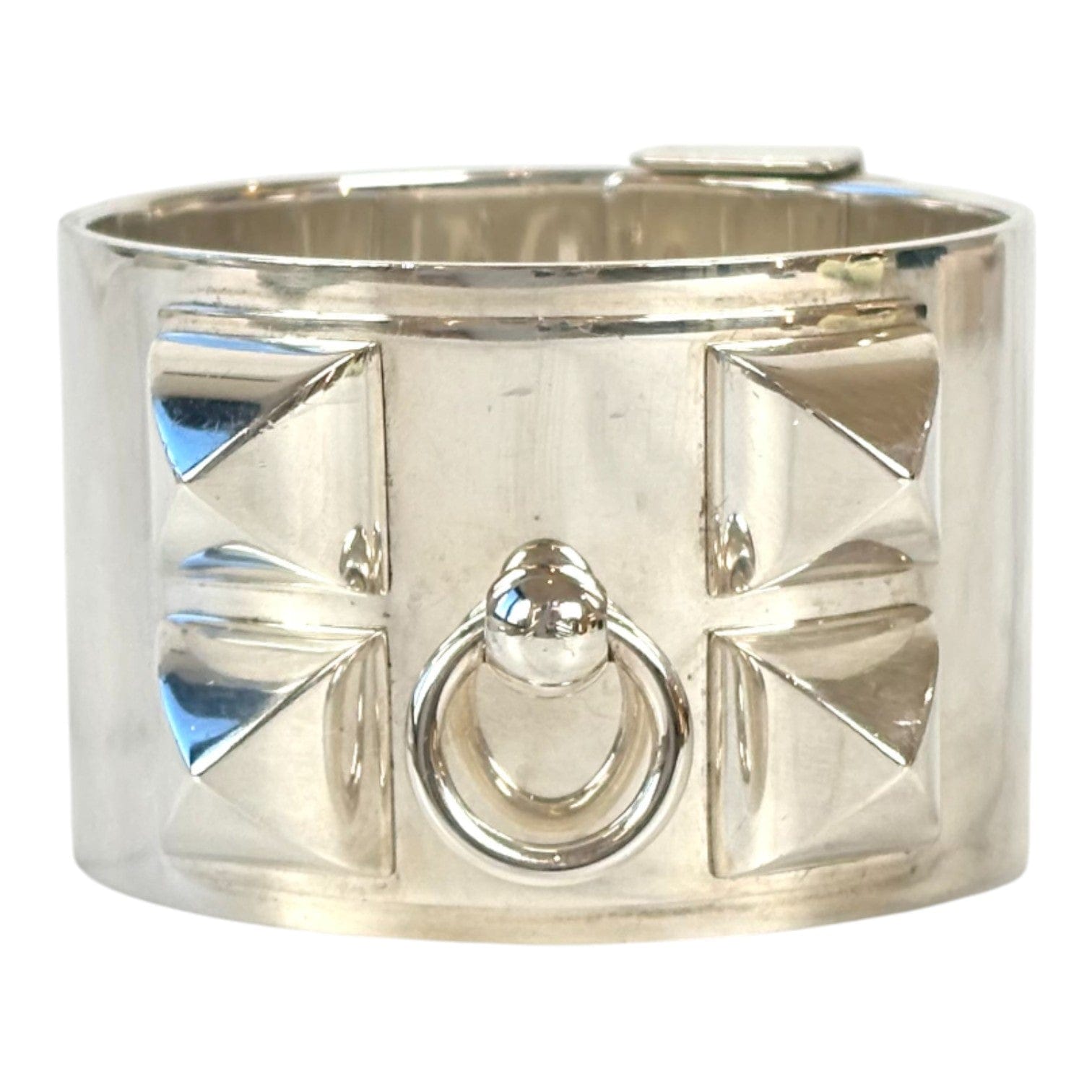 Hermes Hermes Silver CDC Bracelet LG in Sterling Silver