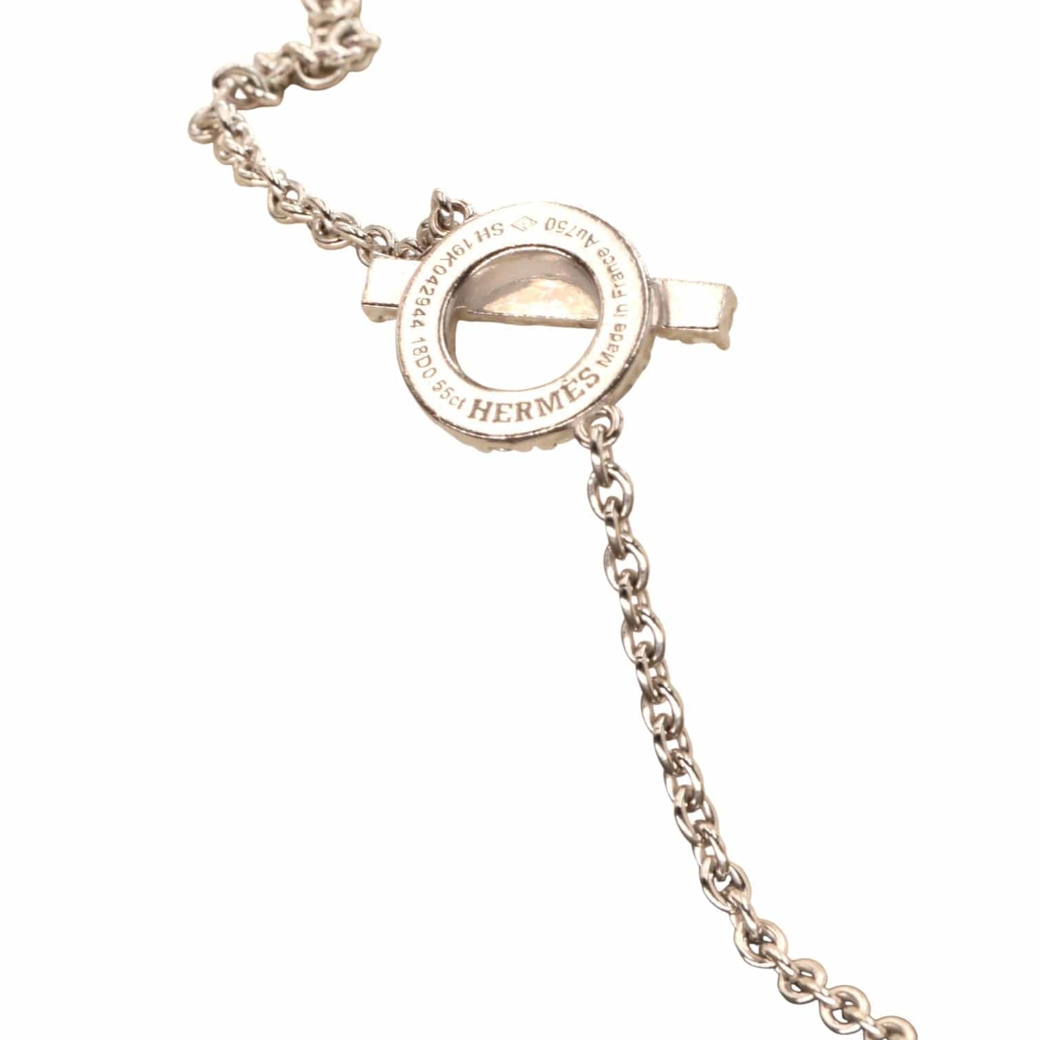 Hermes Hermes White Gold & Diamonds Finesse Bracelet