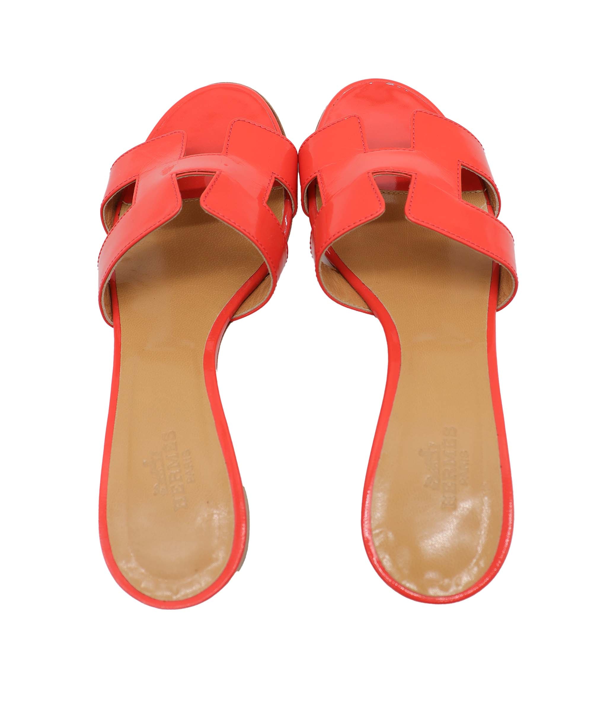 Hermès Hermes Oasis Orange Patent SYL1075