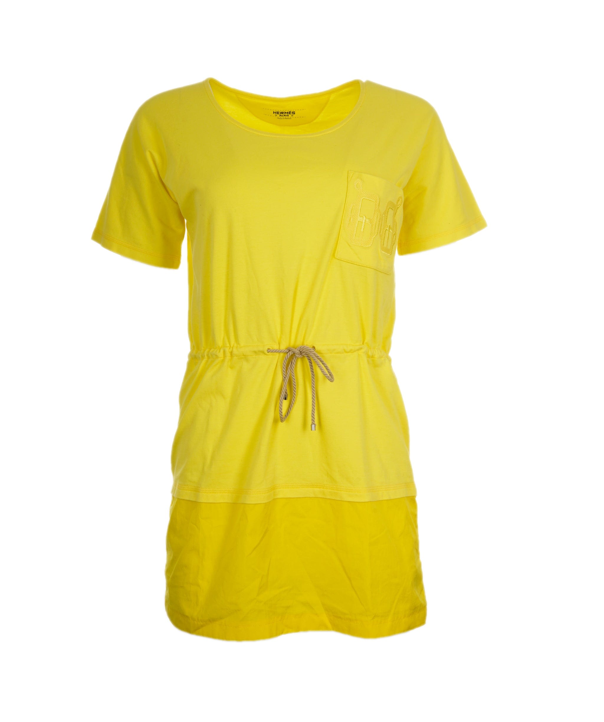 Hermès Hermès Yellow cotton beach dress AVC1449