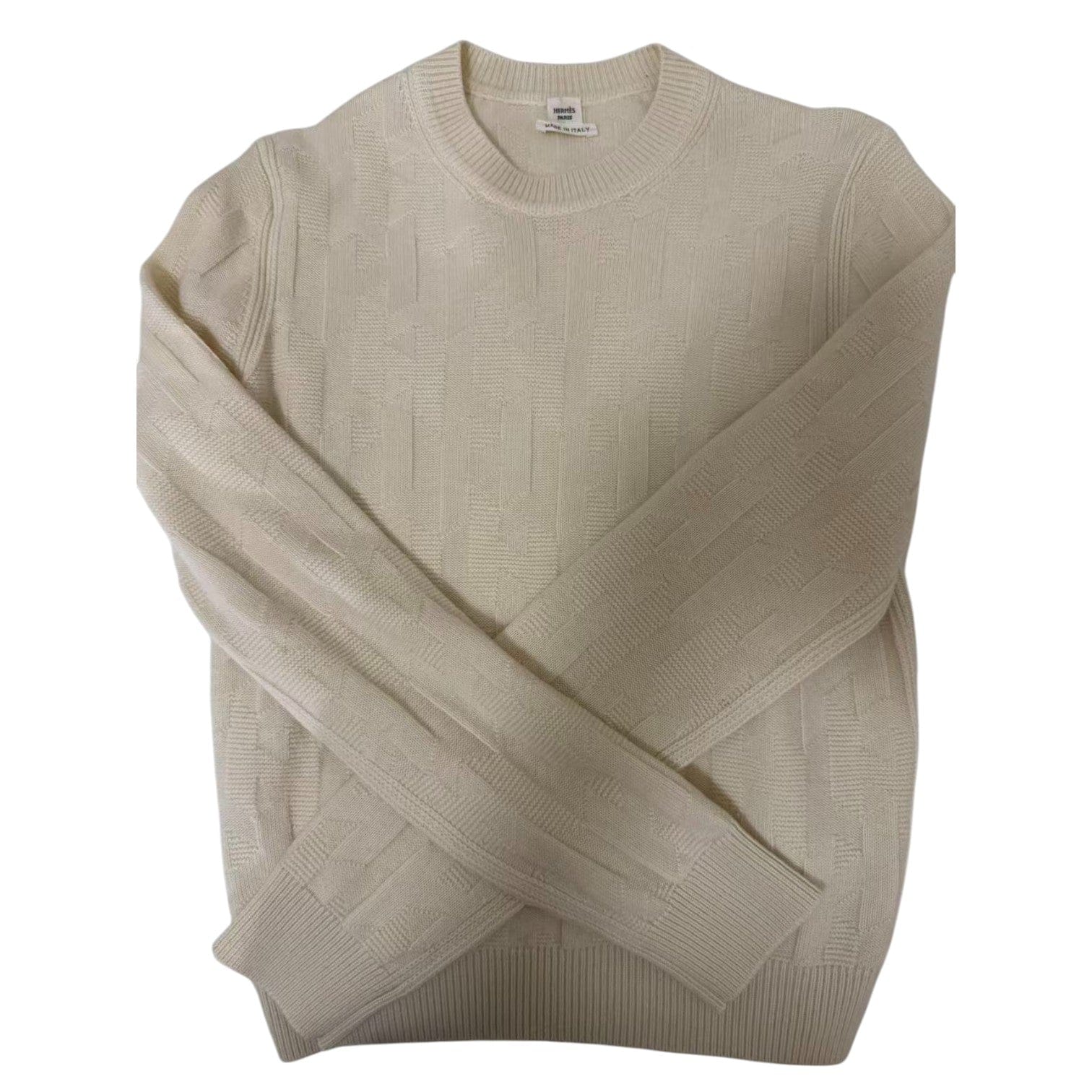 Hermes Hermes White Wool Sweater #38