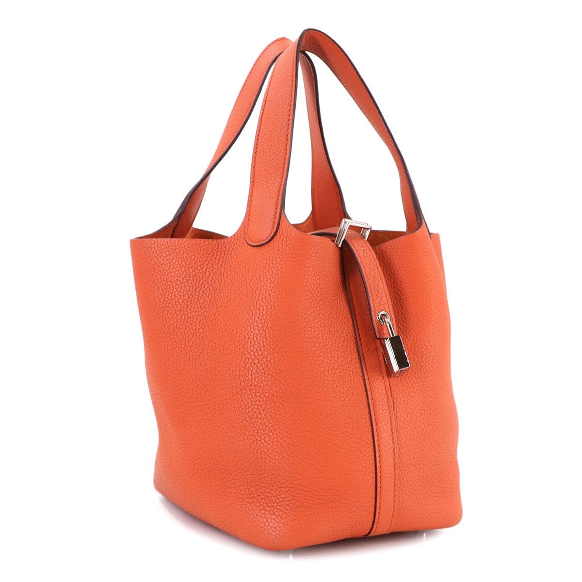 HERMES HERMES Picotin Lock PM Hand Bag Taurillon Maurice Terre Battue Purse 90314246