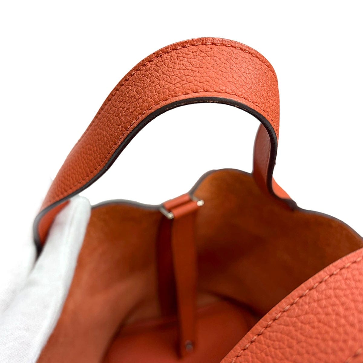 HERMES HERMES Picotin Lock PM Hand Bag Taurillon Maurice Terre Battue Purse 90314246