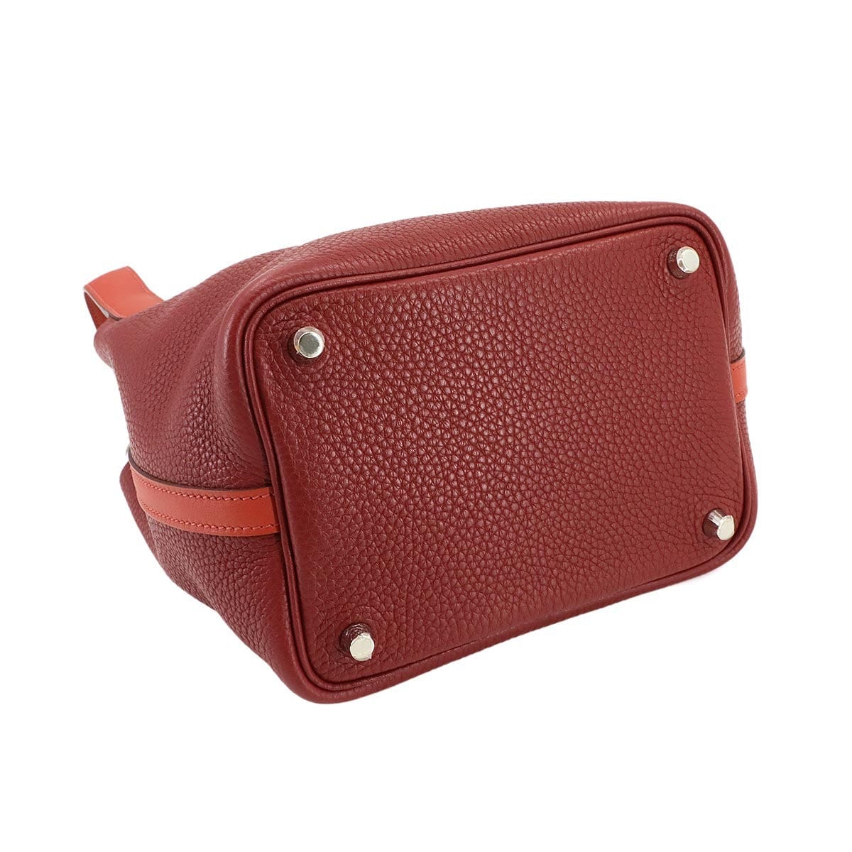 HERMES HERMES Picotin Lock Touch PM Hand Bag Taurillon Clemence Swift Rouge H 90300563