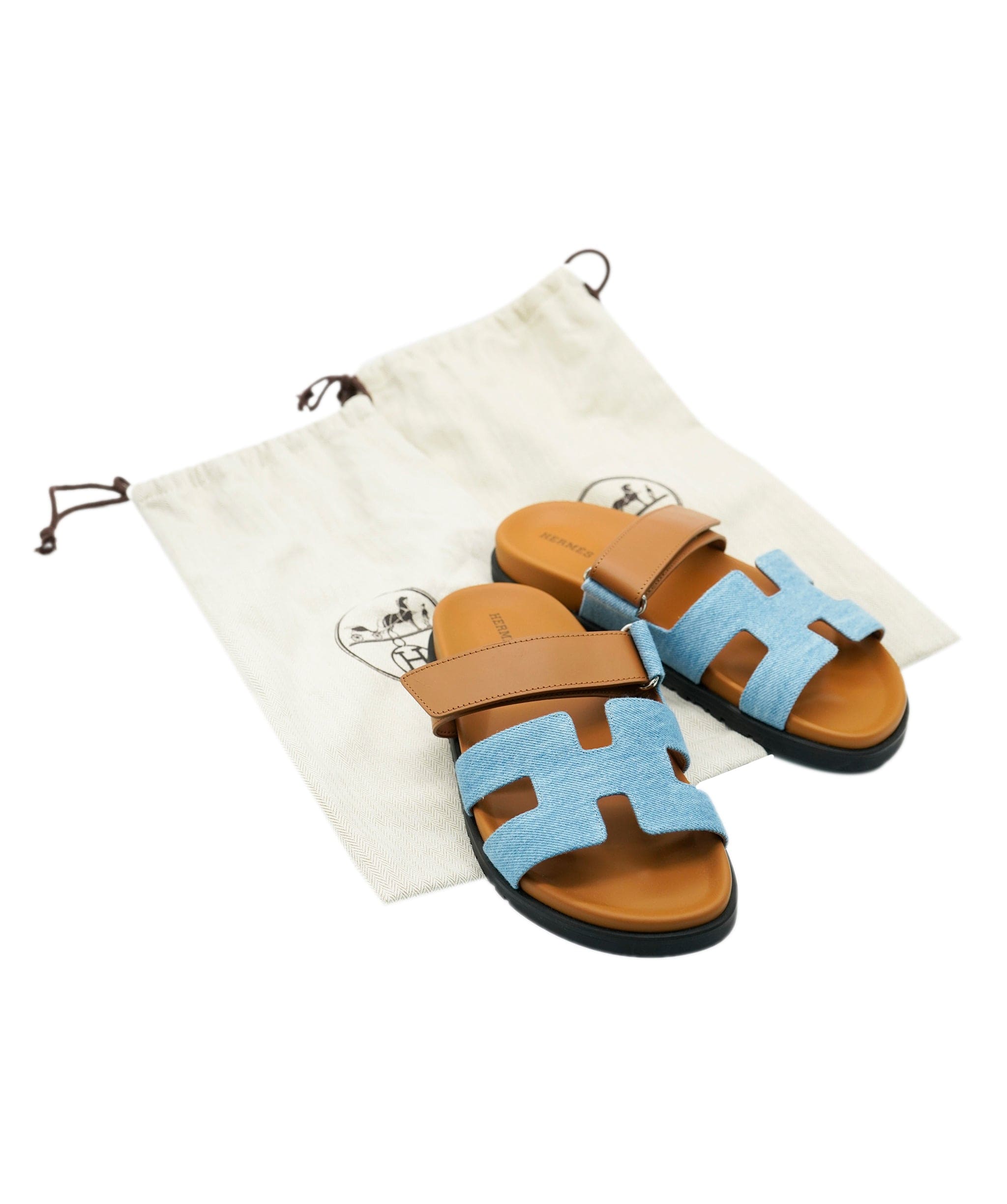 Hermès Hermès Chypre - Denim/Gold - 39 ALC2119