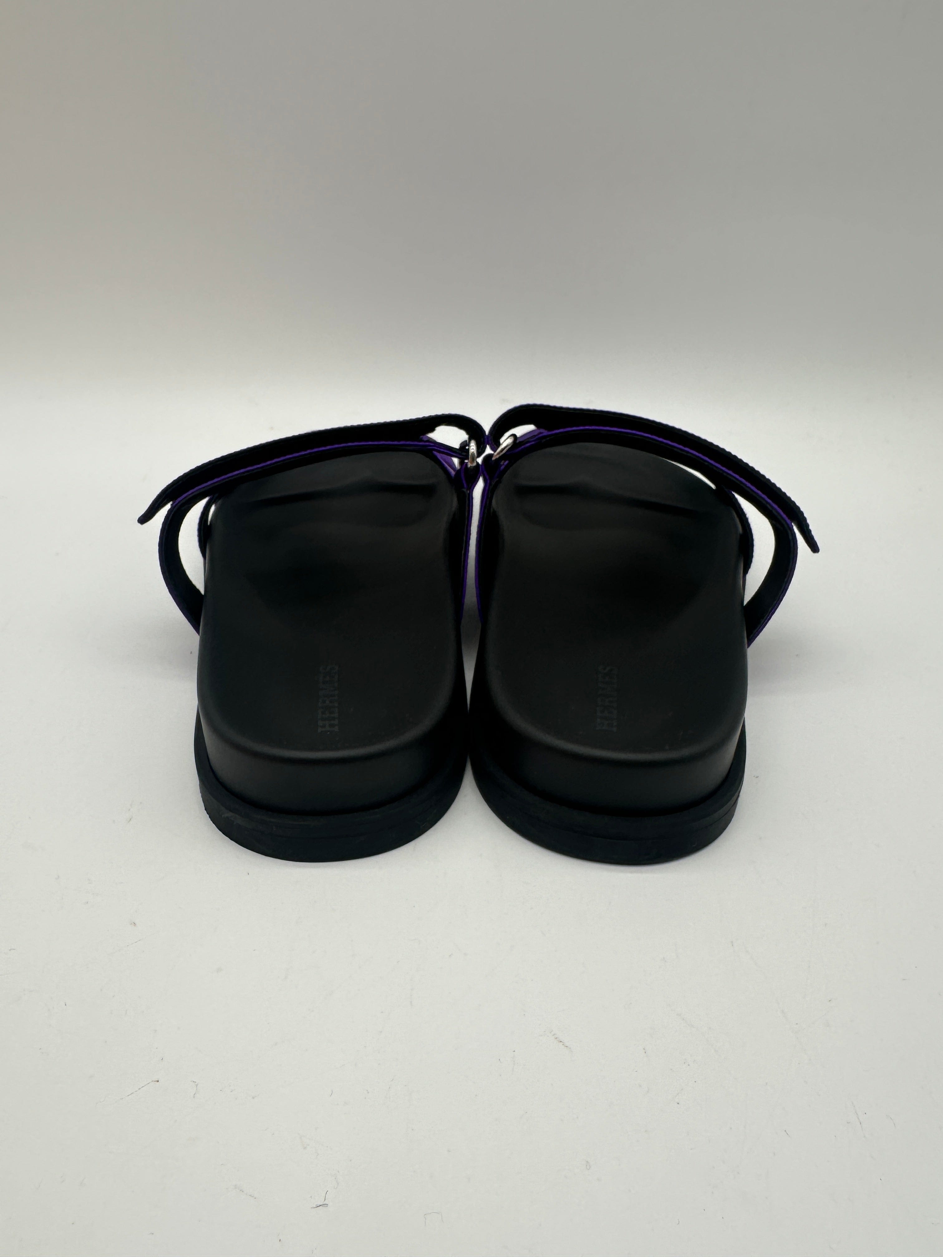 Hermès Hermès Chypre sandal Satin Violet 40 PCA986