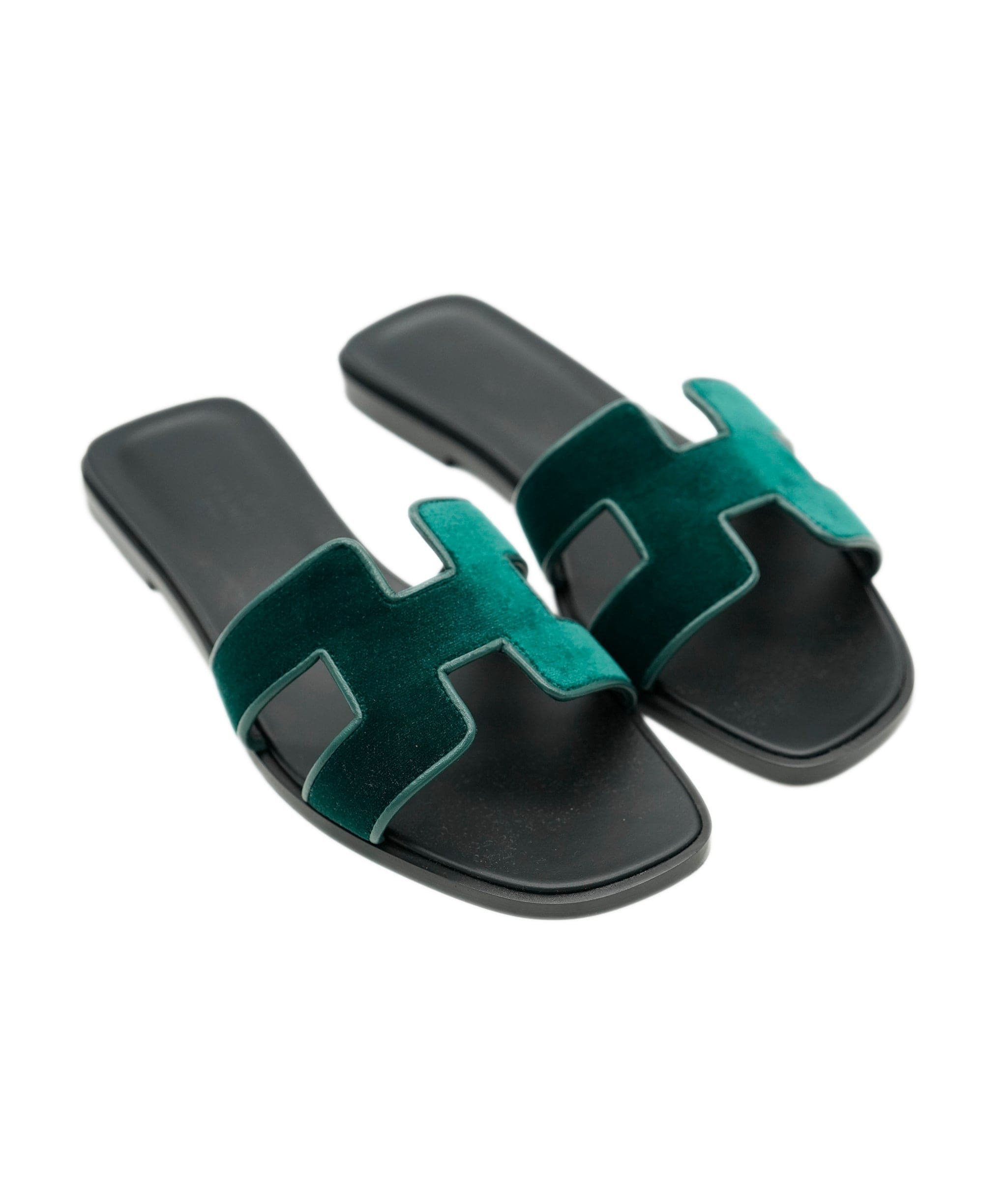 Hermès Hermes Green Velvet Orans 36 BNIB ALC1952