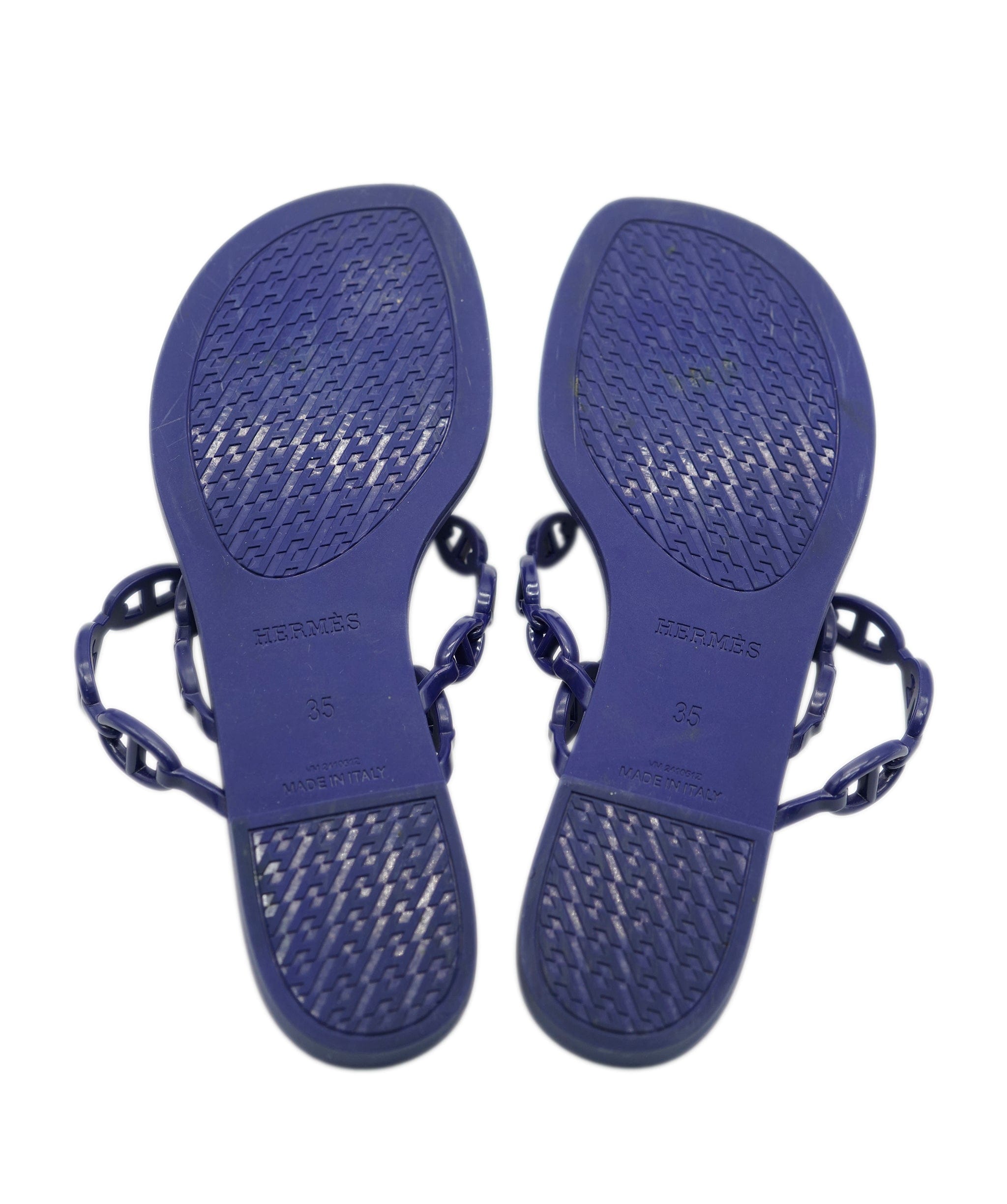 Hermès Hermes island sandals size deep blue size 35 - AJC0639