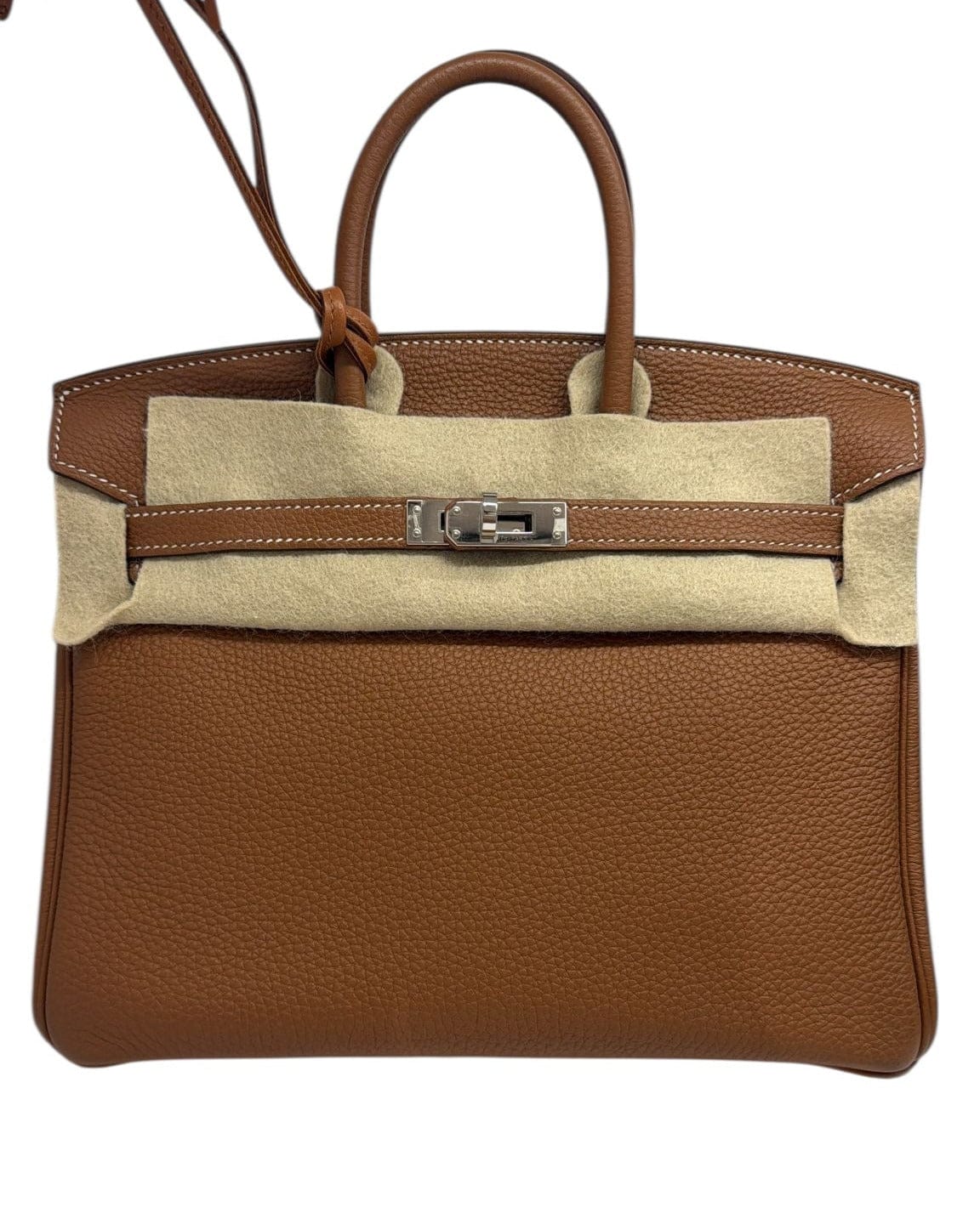 Hermes Hermes Birkin 25 in Gold Togo with PHW