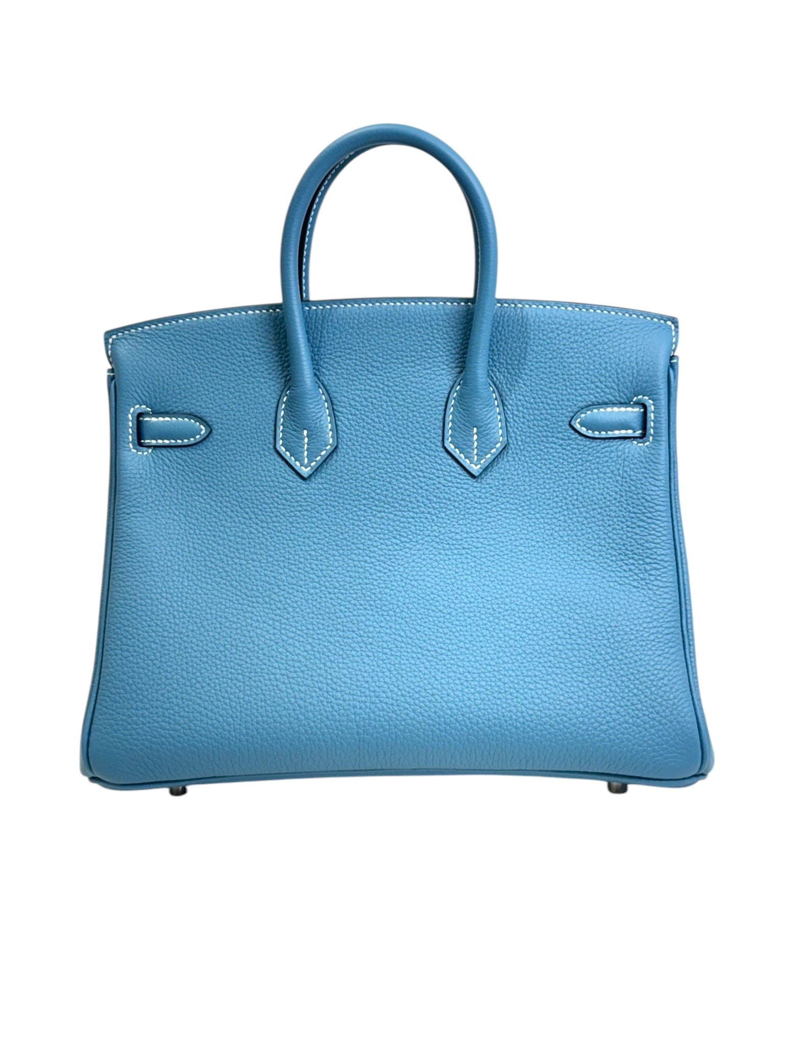 Hermes Hermes Birkin 25cm Blue Jean Togo W Stamp
