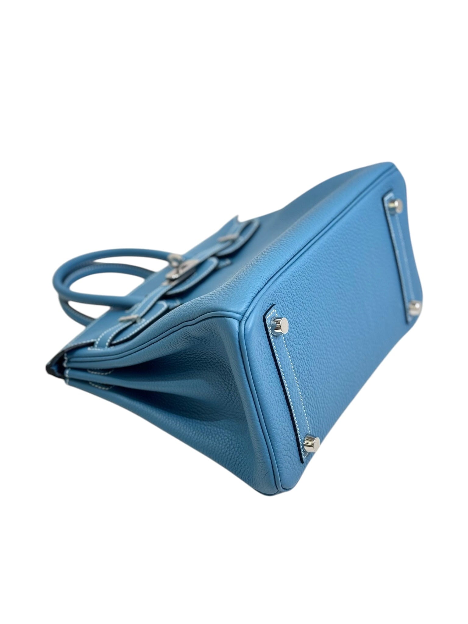 Hermes Hermes Birkin 25cm Blue Jean Togo W Stamp