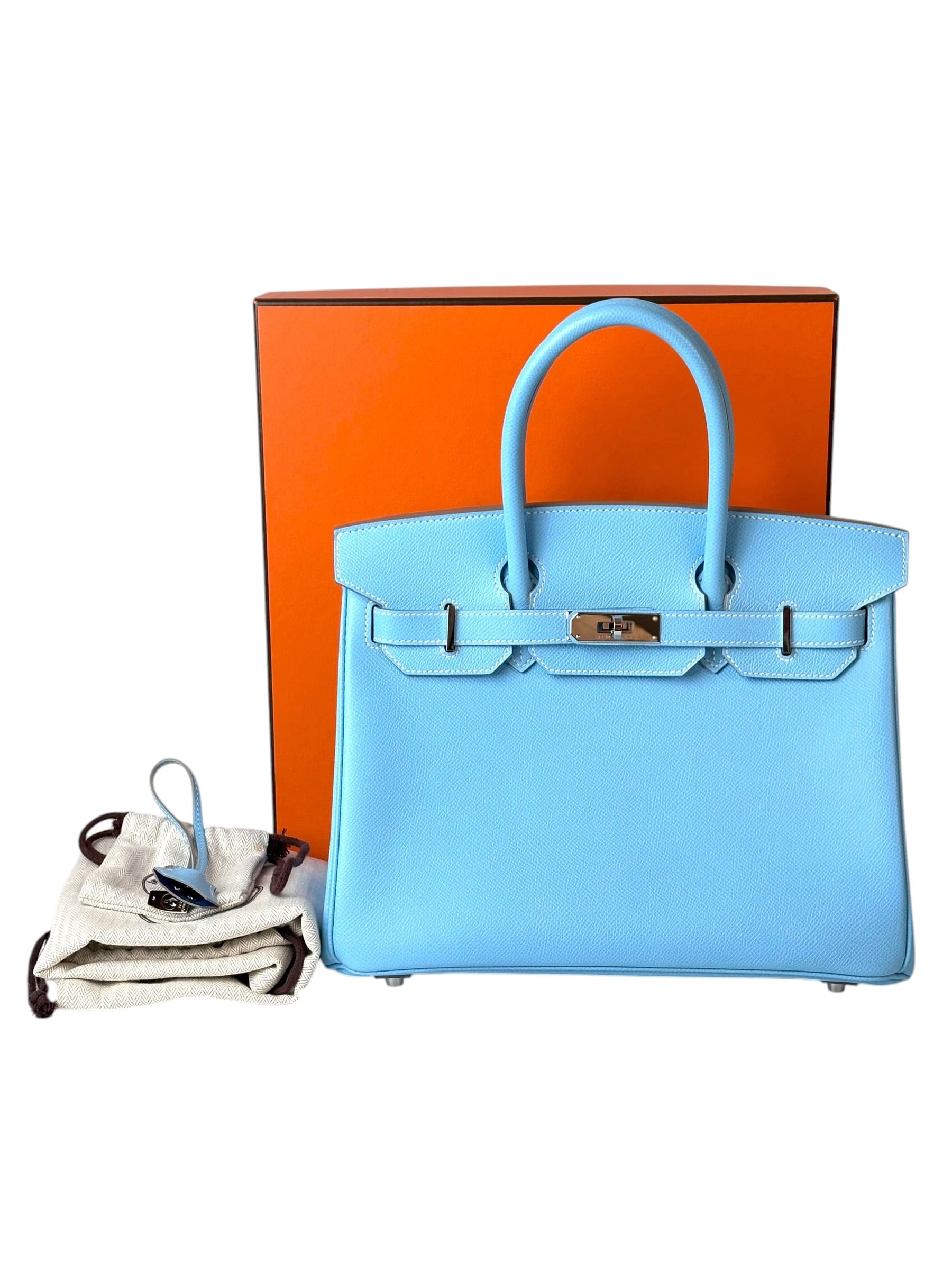 Hermes Hermes Birkin 30 in Blue Epsom with PHW