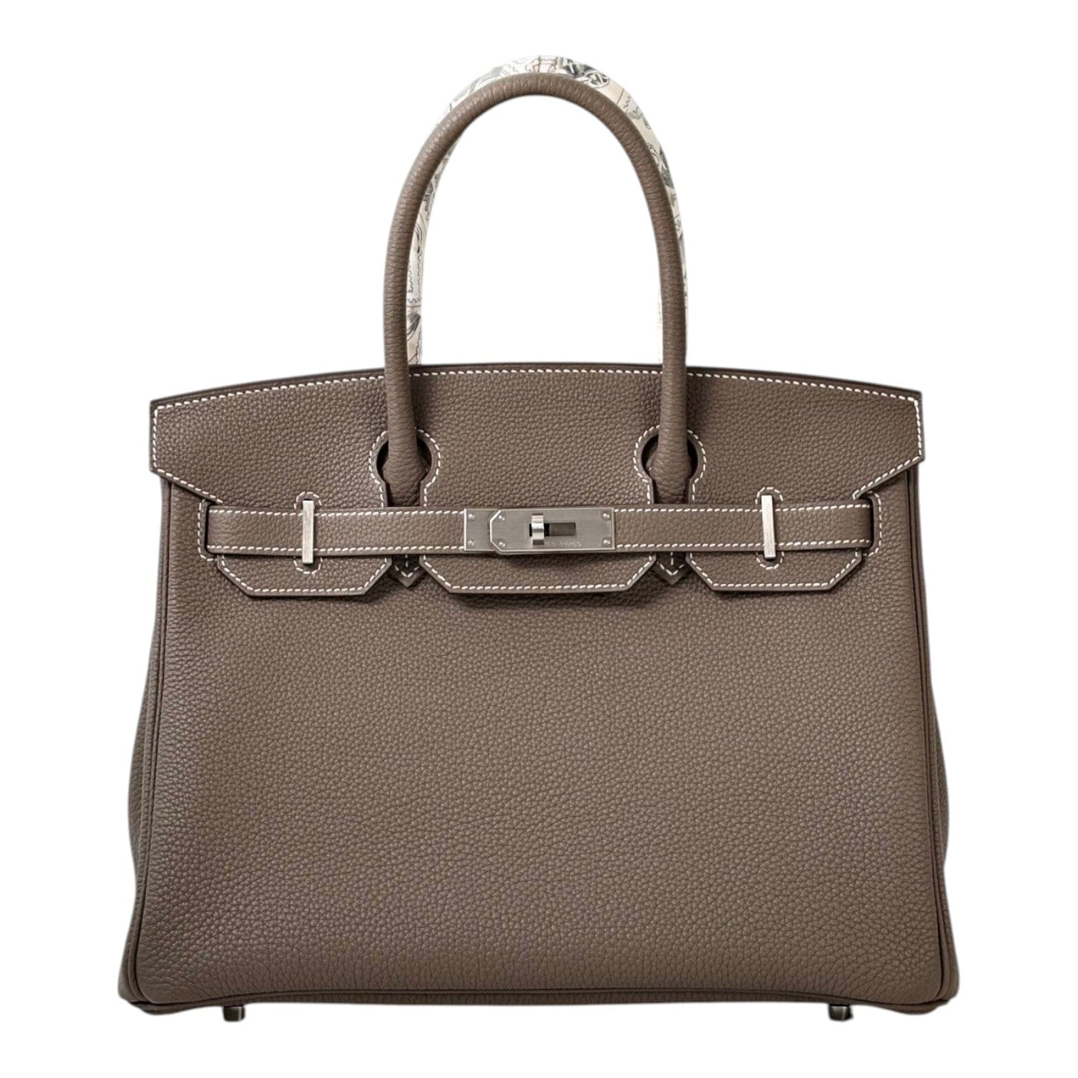 Hermes Hermes Birkin 30cm Bag in Etoupe Togo
