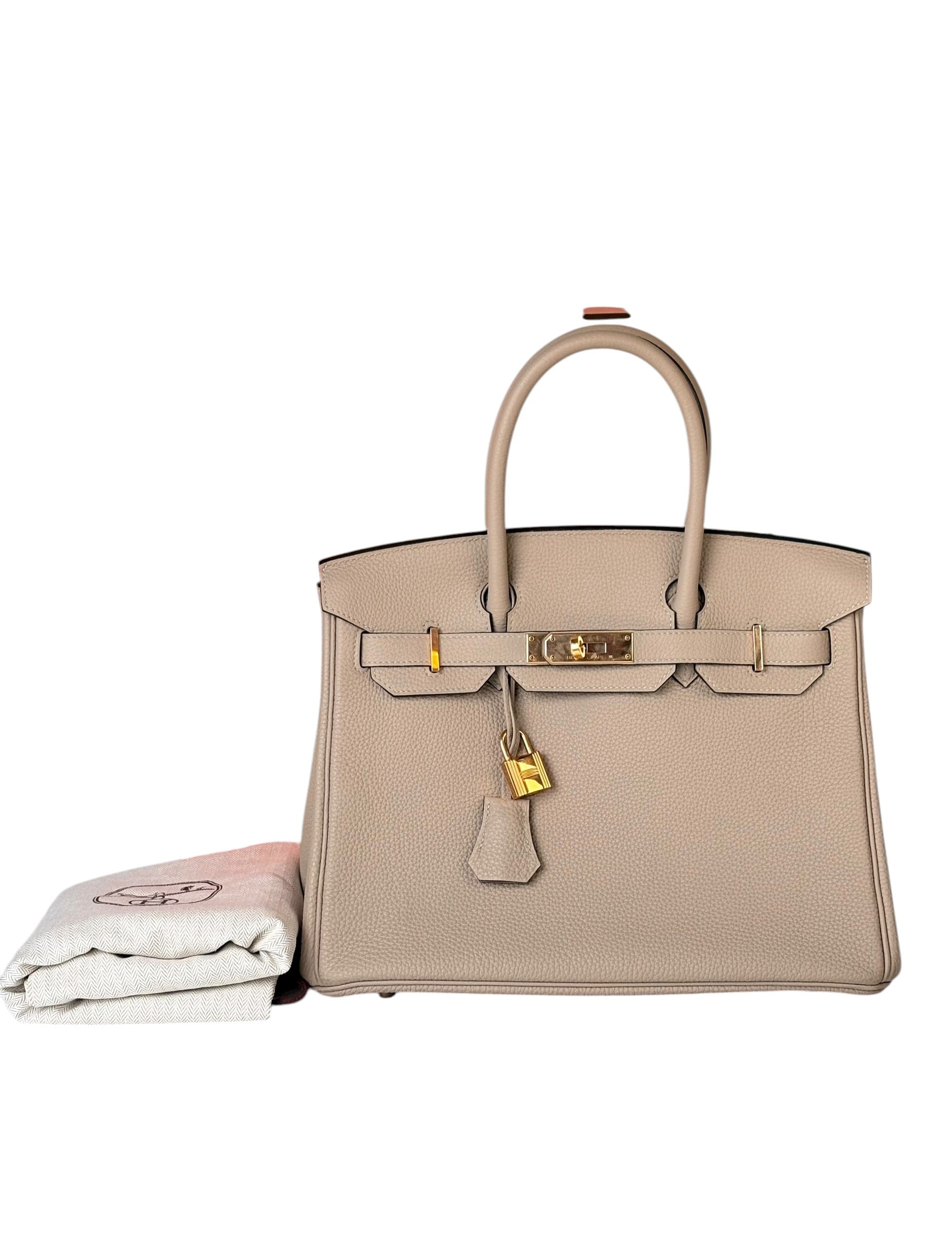 Hermes Hermes Birkin 30cm Bag Togo Gris Tourterelle with GHW