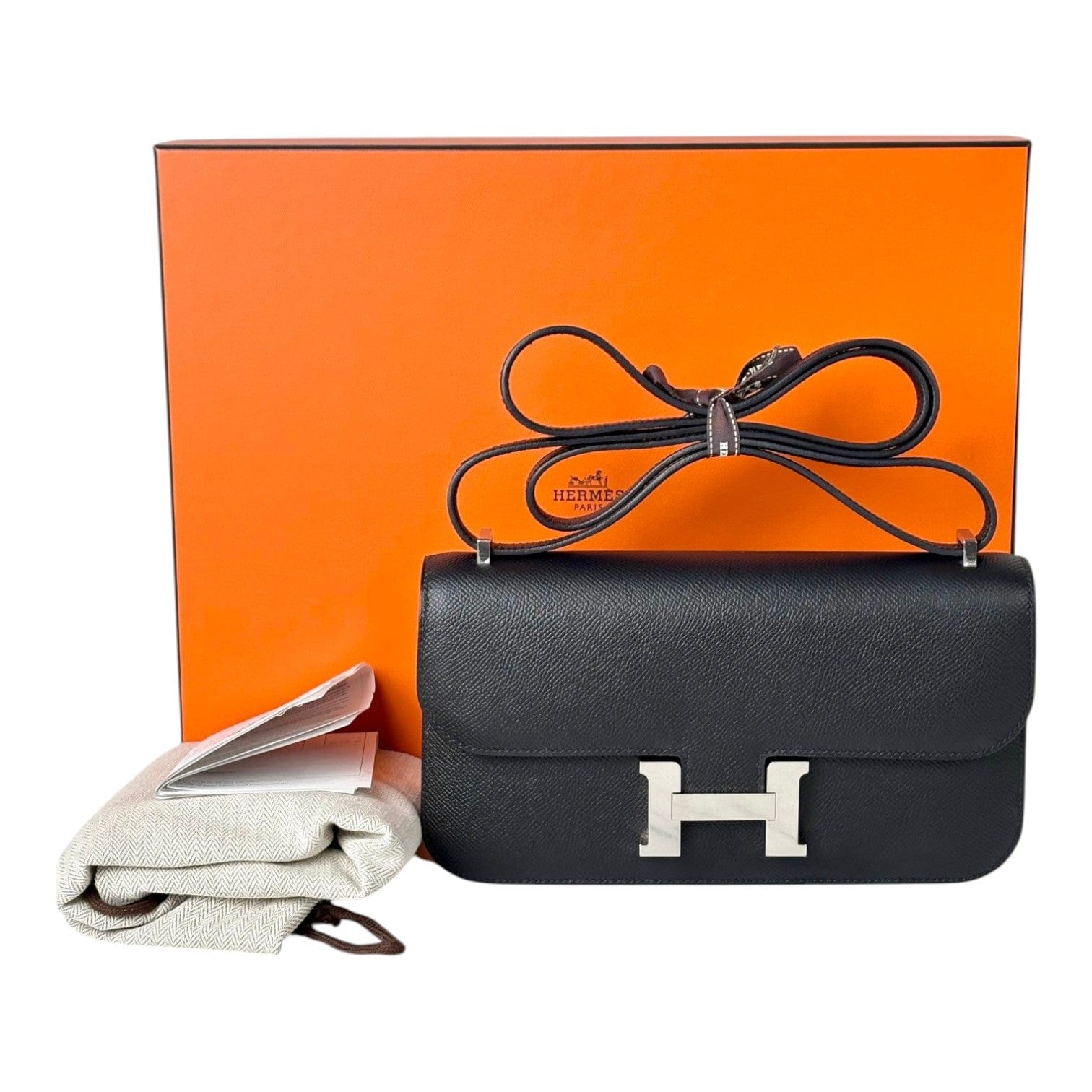 Hermes Hermes Black Constance Elan in Epsom with PHW
