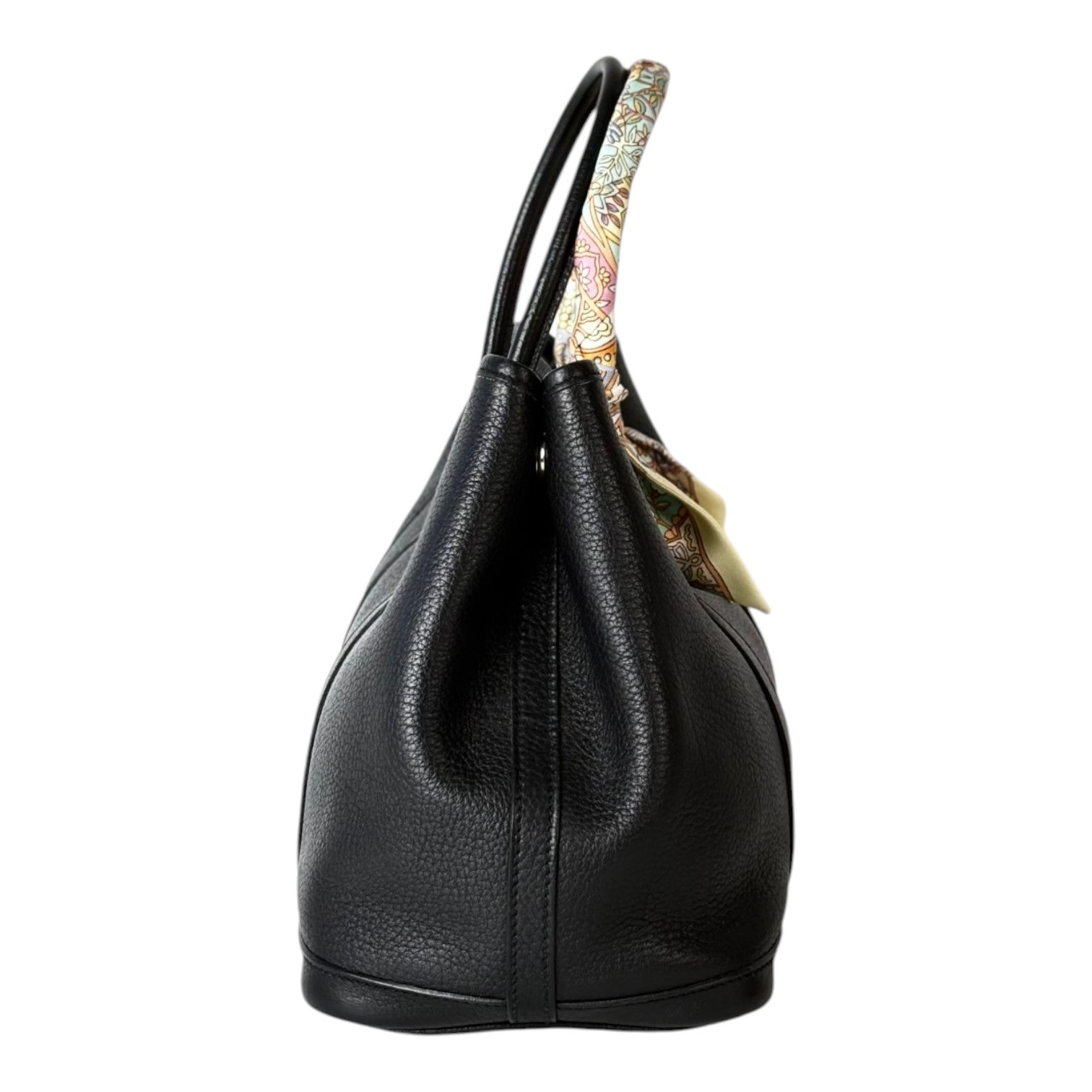 Hermes Hermes Black Garden Party 30cm Clemence Leather Bag